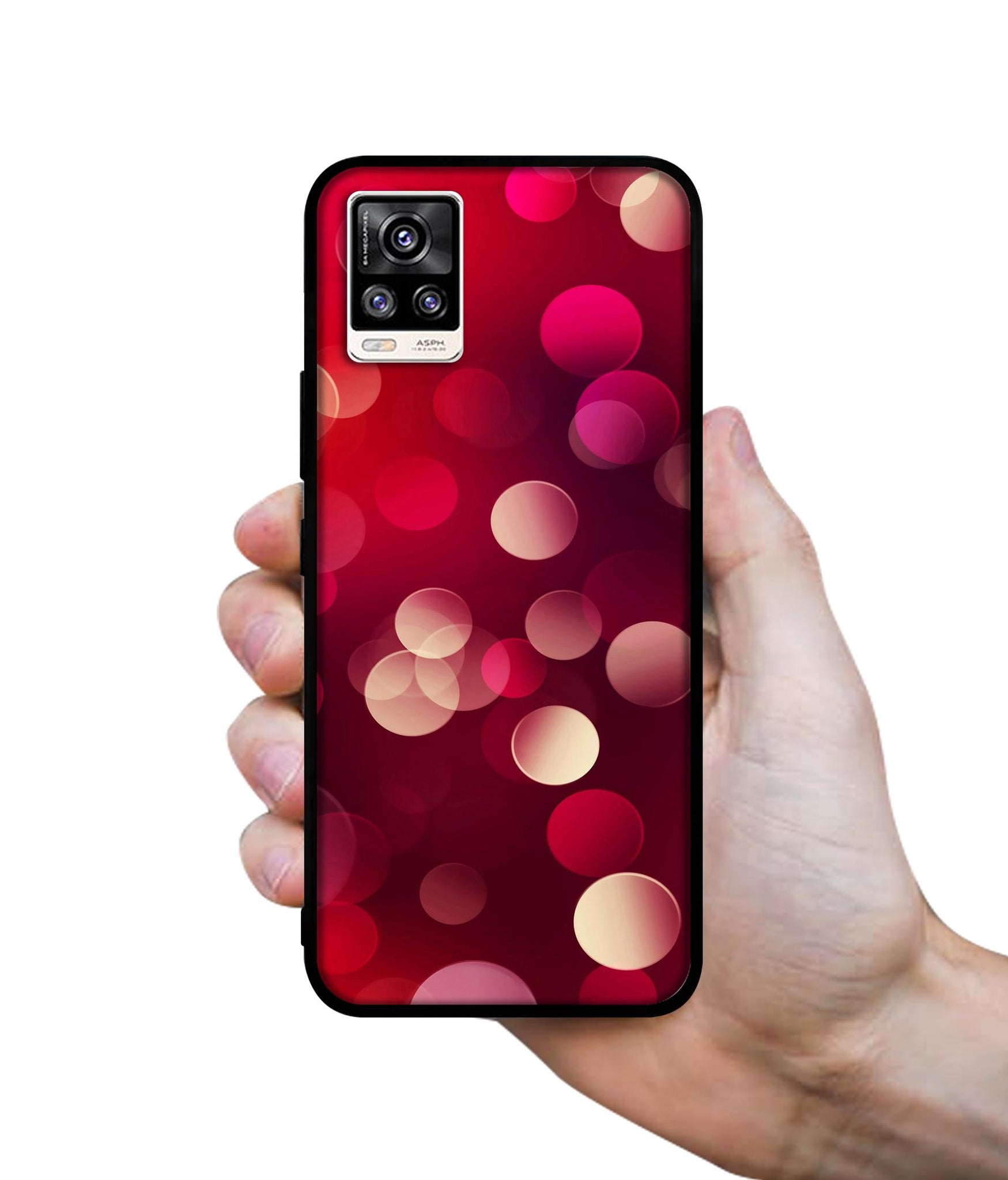 3D Circles Designer 2D Printed Back Case Cover for Vivo V20 4G / V21e 4G / Y73 4G