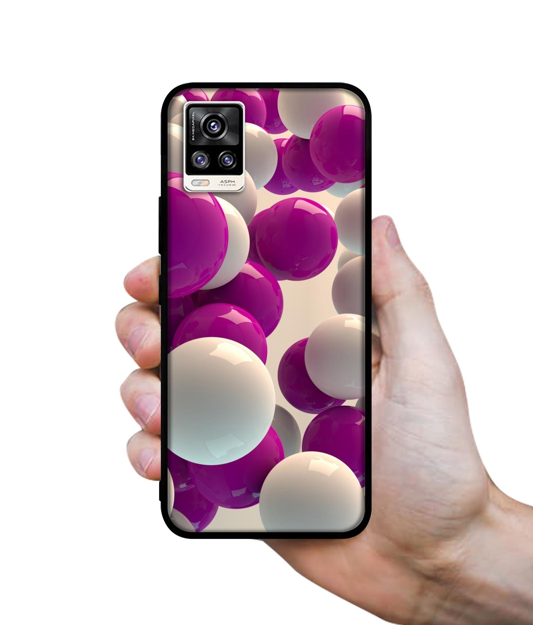3D Balloons Designer 2D Printed Back Case Cover for Vivo V20 4G / V21e 4G / Y73 4G