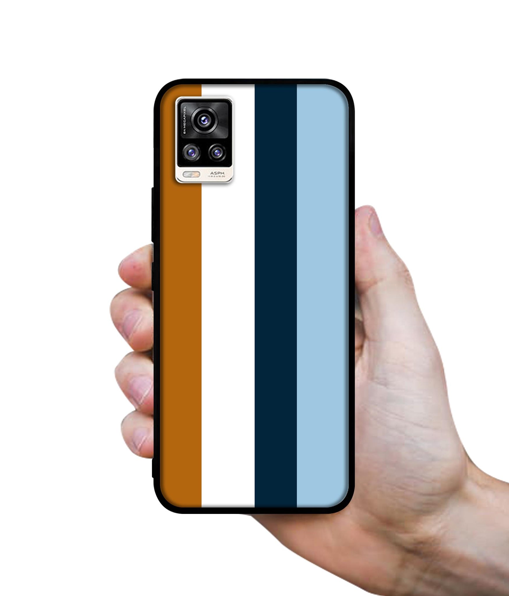 Color Stripes Designer 2D Printed Back Case Cover for Vivo V20 4G / V21e 4G / Y73 4G