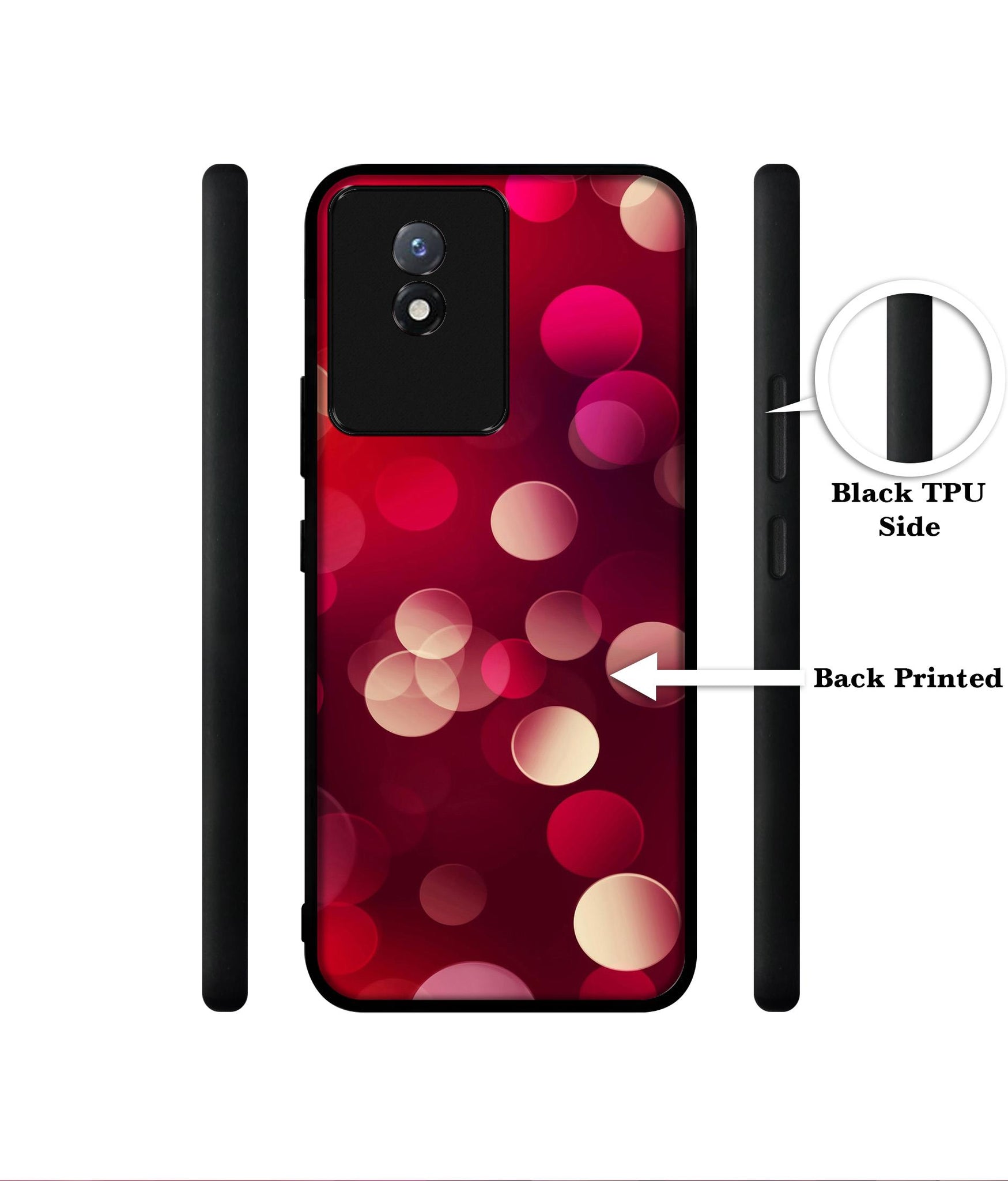 3D Circles Designer 2D Printed Back Case Cover for Vivo Y02 4G / Y02T 4G / Y02A 4G