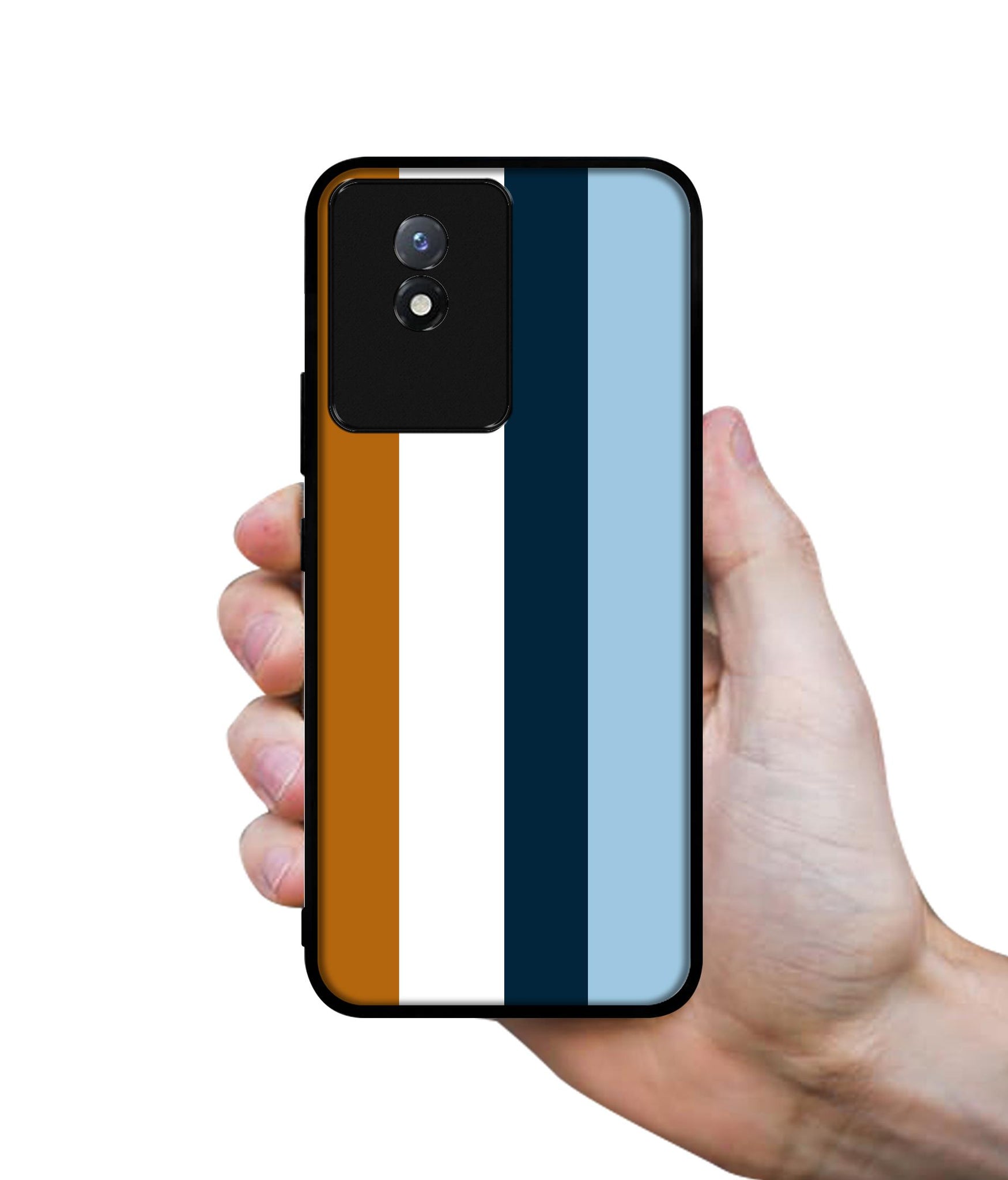 Color Stripes Designer 2D Printed Back Case Cover for Vivo Y02 4G / Y02T 4G / Y02A 4G