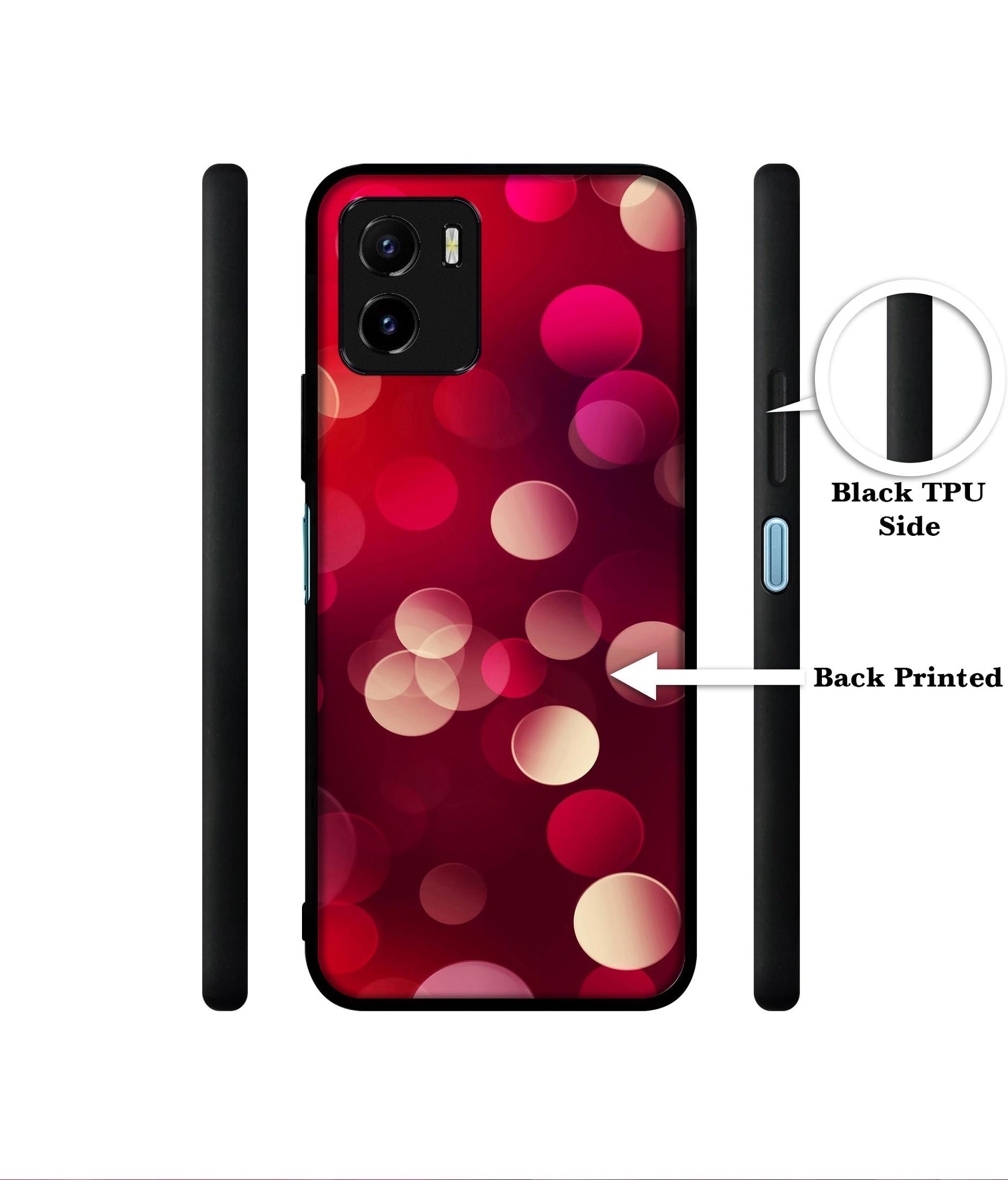 3D Circles Designer 2D Printed Back Case Cover for Vivo Y15s (2021) 4G / Y01 4G