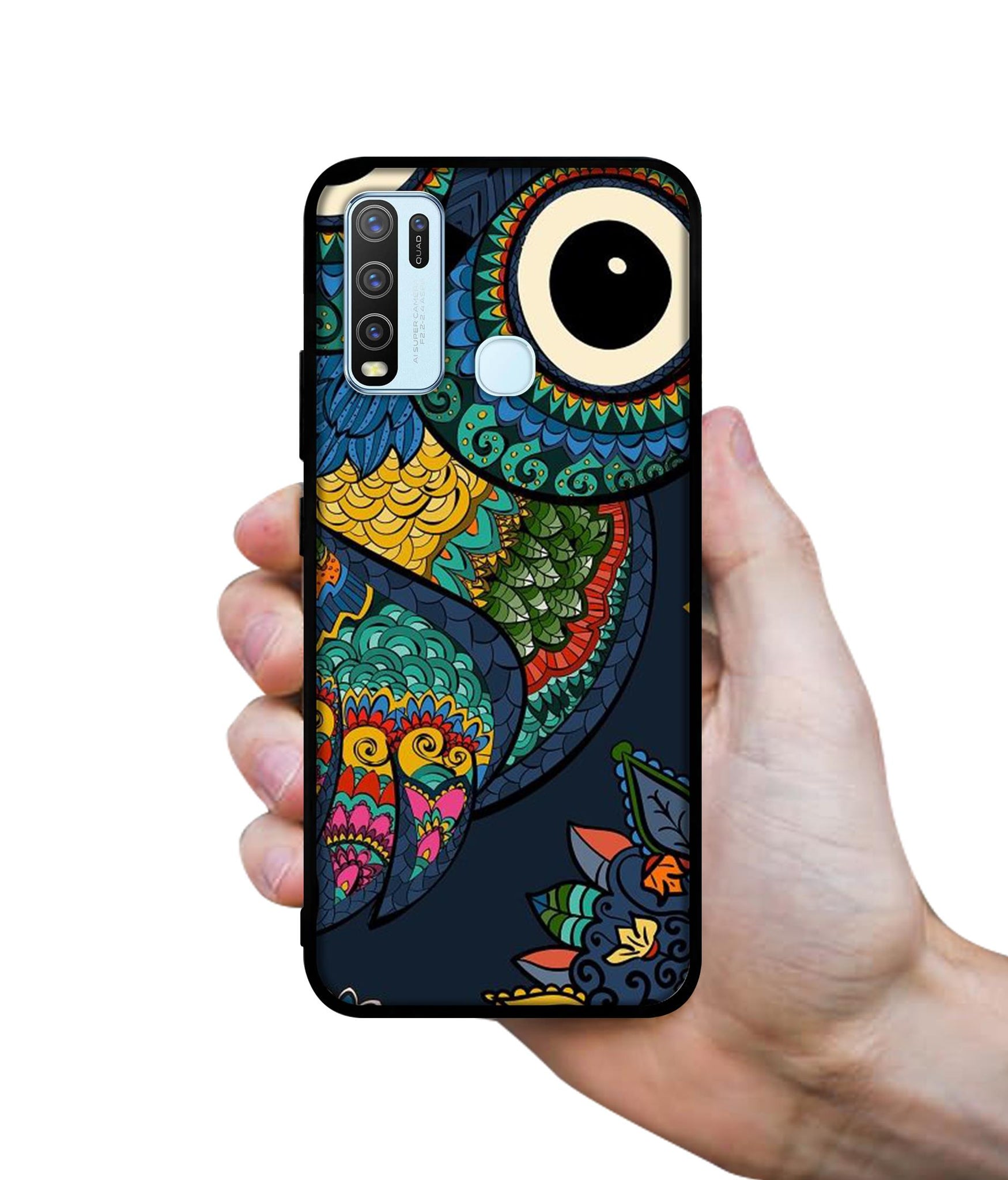 Owl Illustration Designer 2D Printed Back Case Cover for Vivo Y30 4G / Y50 4G