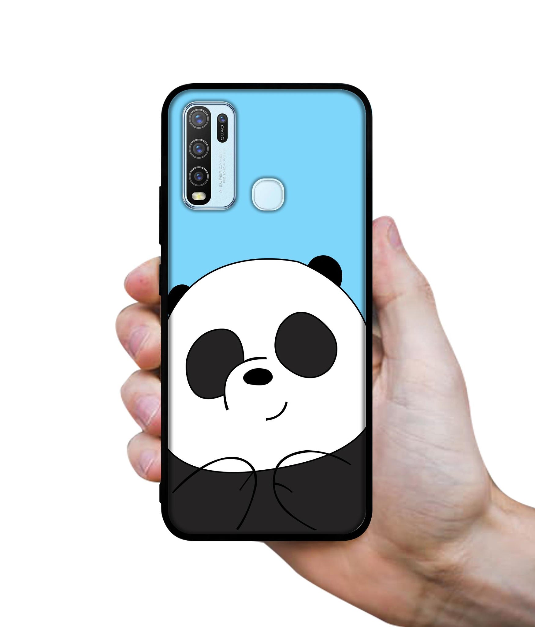 Cute Panda Designer 2D Printed Back Case Cover for Vivo Y30 4G / Y50 4G