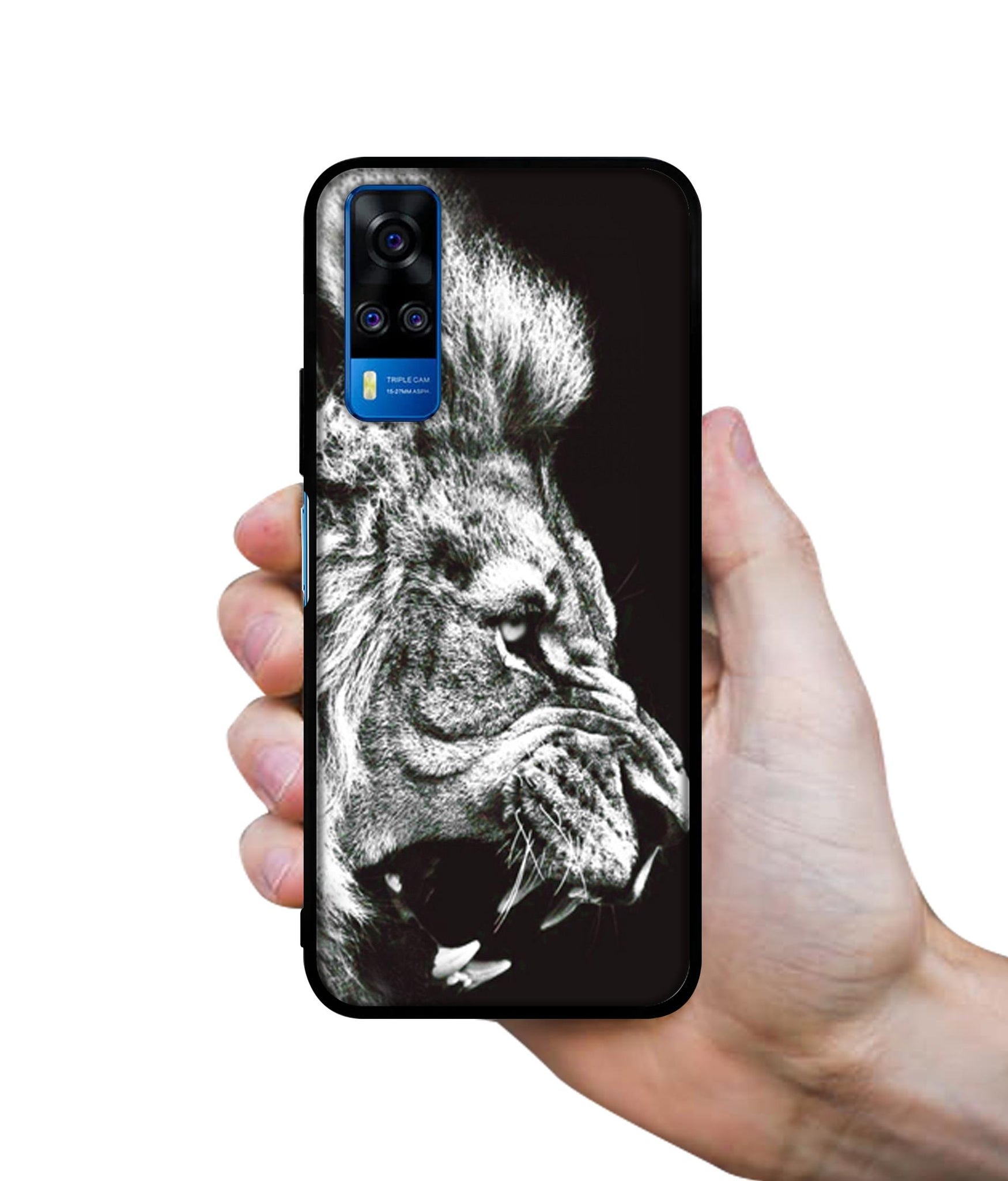 Angry Lion Designer 2D Printed Back Case Cover for Vivo Y51 (2020) 4G / Y51A 4G / Y31 4G / Y53s 4G