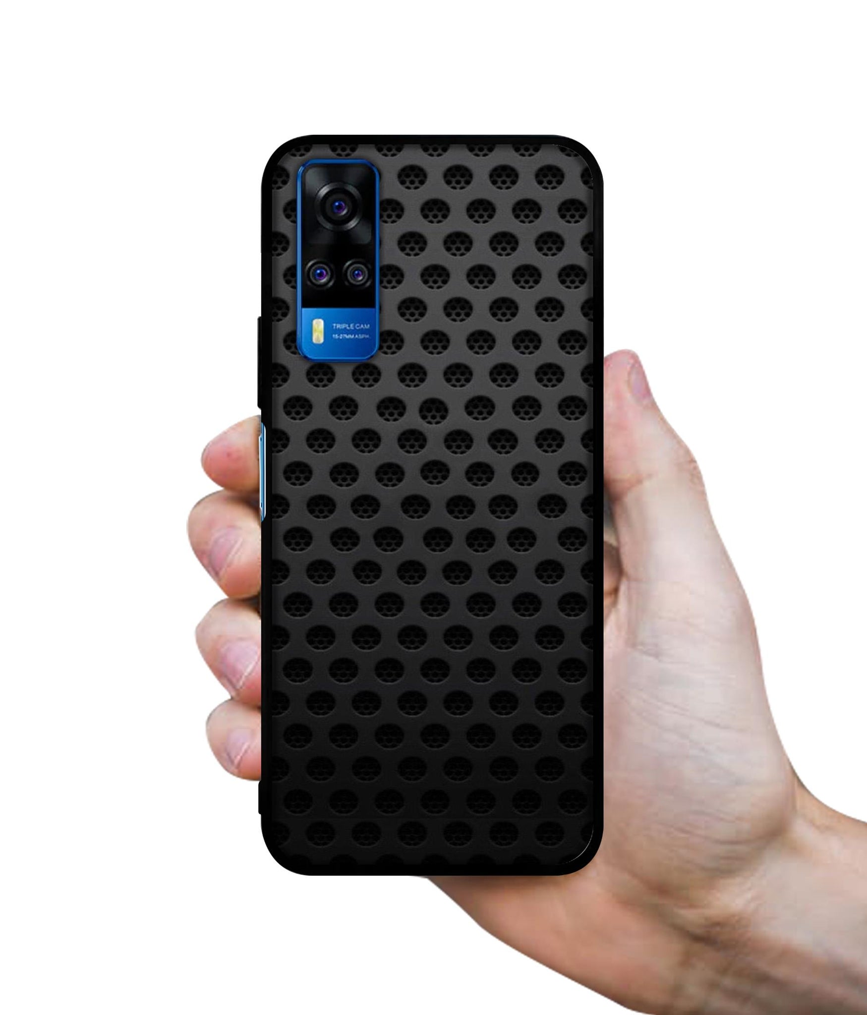 Black Circle Designer 2D Printed Back Case Cover for Vivo Y51 (2020) 4G / Y51A 4G / Y31 4G / Y53s 4G