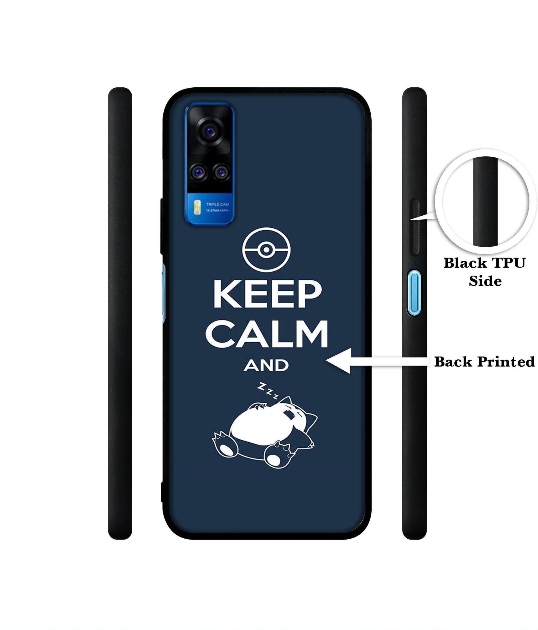 Sleep Pattern Designer 2D Printed Back Case Cover for Vivo Y51 (2020) 4G / Y51A 4G / Y31 4G / Y53s 4G