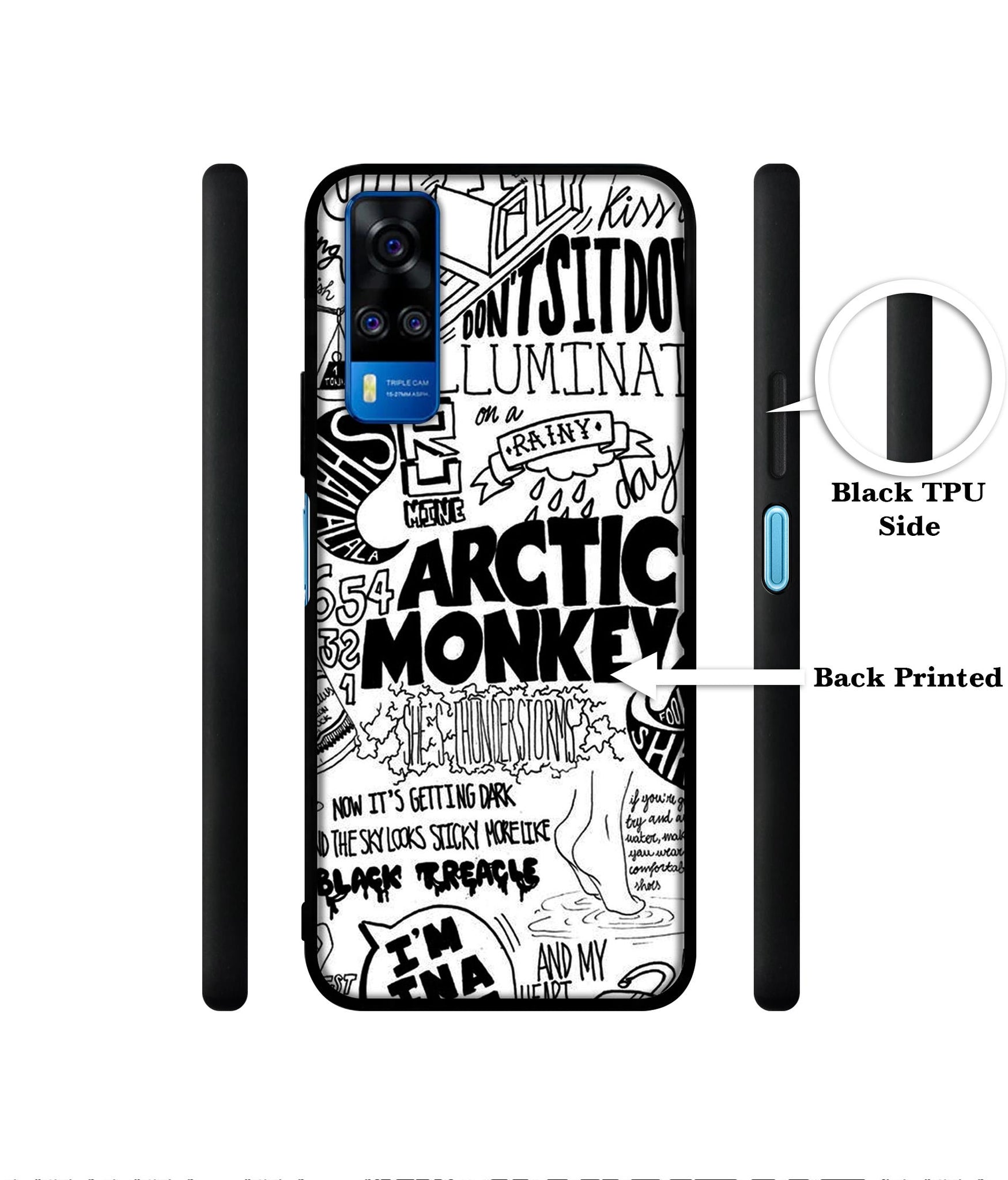 Arctic Monkeys Pattern Designer 2D Printed Back Case Cover for Vivo Y51 (2020) 4G / Y51A 4G / Y31 4G / Y53s 4G