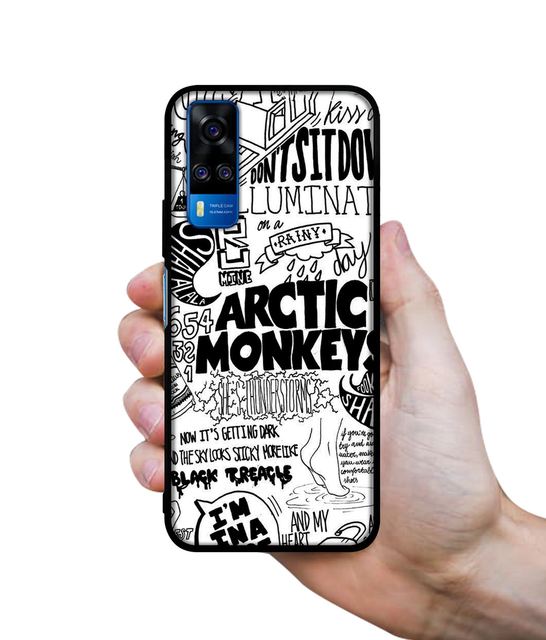 Arctic Monkeys Pattern Designer 2D Printed Back Case Cover for Vivo Y51 (2020) 4G / Y51A 4G / Y31 4G / Y53s 4G