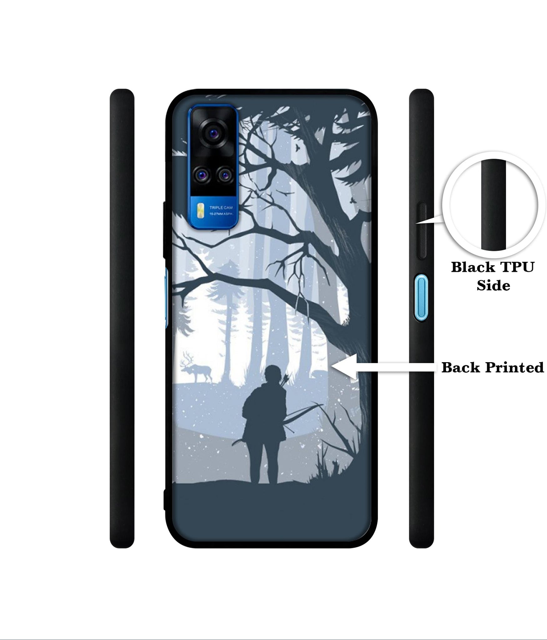 Hunter Designer 2D Printed Back Case Cover for Vivo Y51 (2020) 4G / Y51A 4G / Y31 4G / Y53s 4G