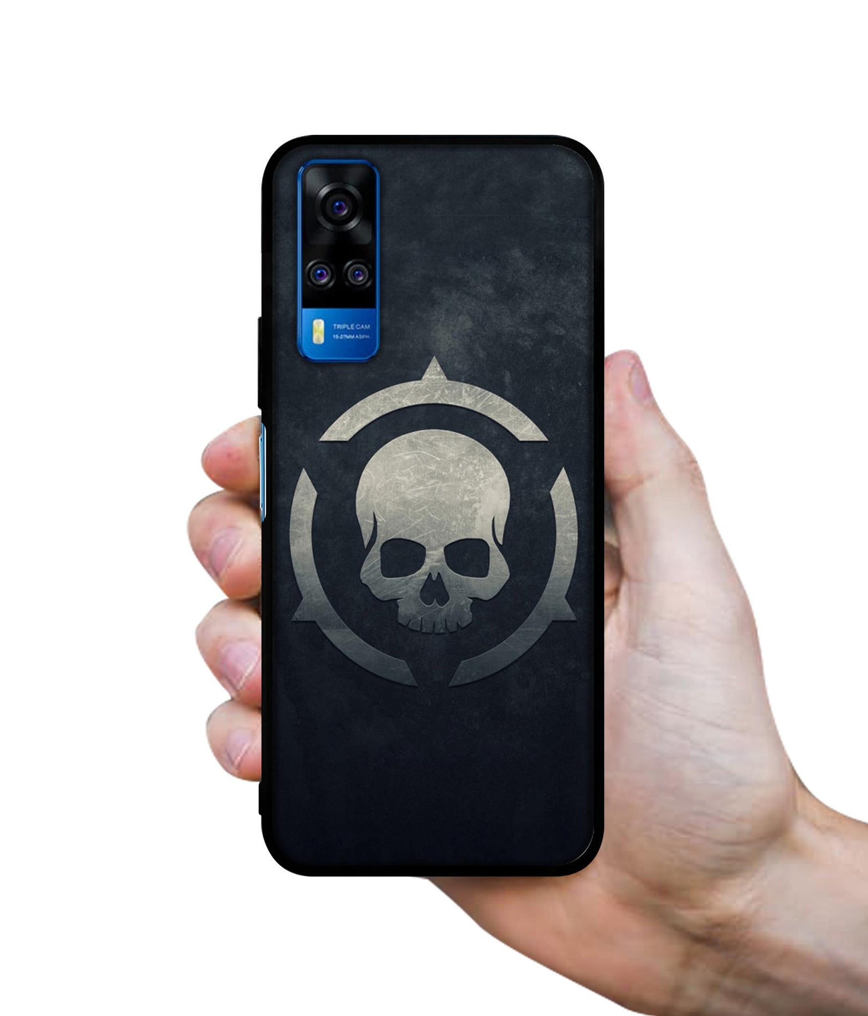 Skull Pattern Print Designer 2D Printed Back Case Cover for Vivo Y51 (2020) 4G / Y51A 4G / Y31 4G / Y53s 4G
