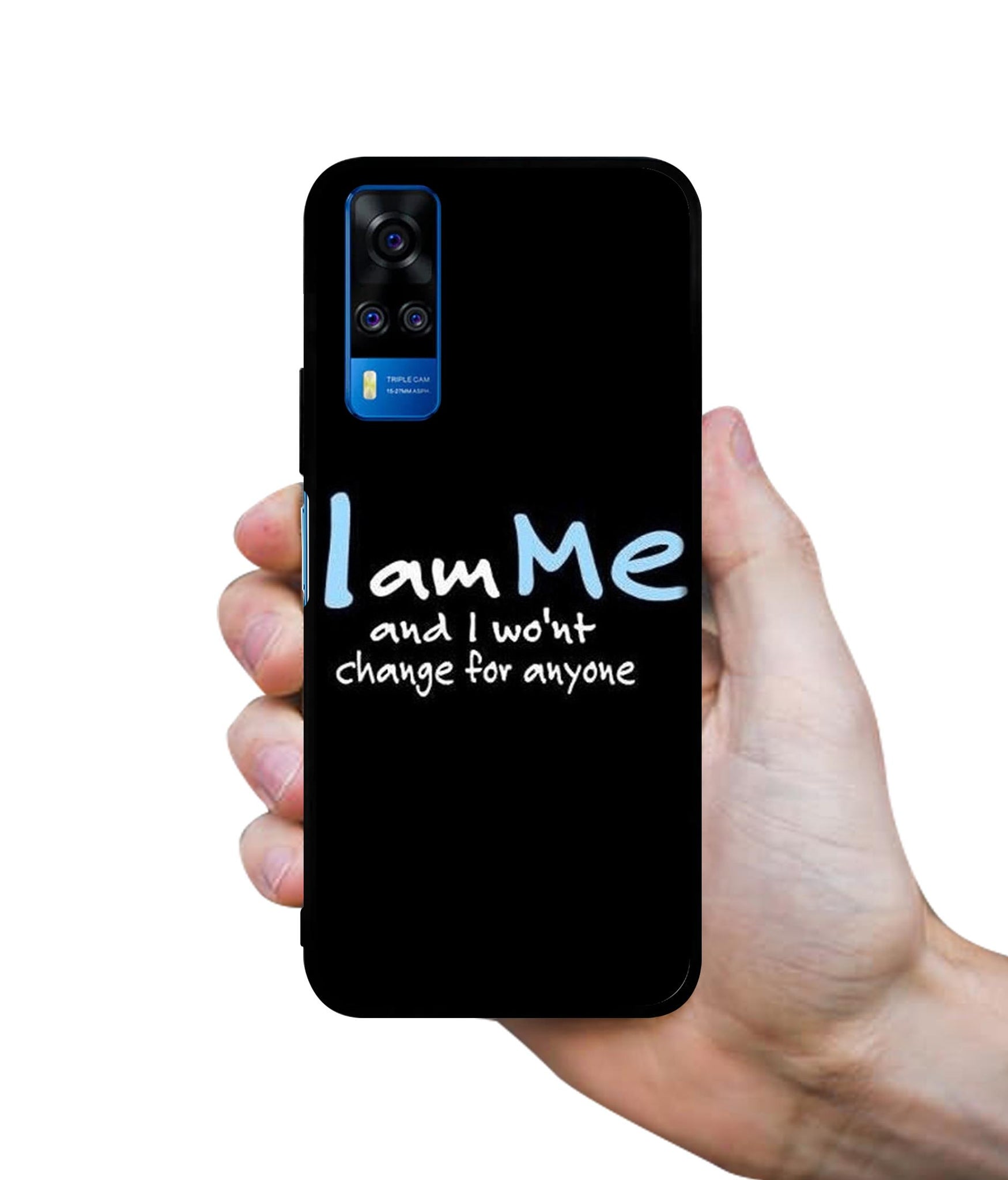 I Am Me Quotes Designer 2D Printed Back Case Cover for Vivo Y51 (2020) 4G / Y51A 4G / Y31 4G / Y53s 4G