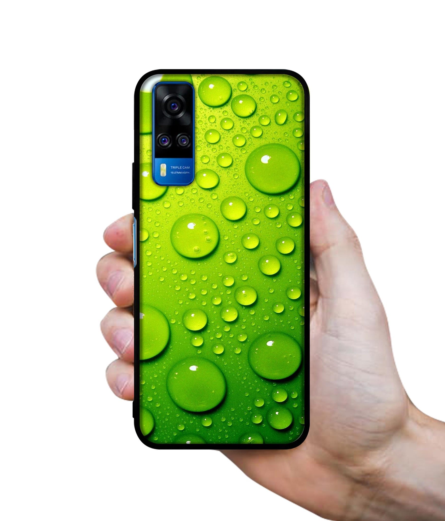 Green Bubbles Designer 2D Printed Back Case Cover for Vivo Y51 (2020) 4G / Y51A 4G / Y31 4G / Y53s 4G