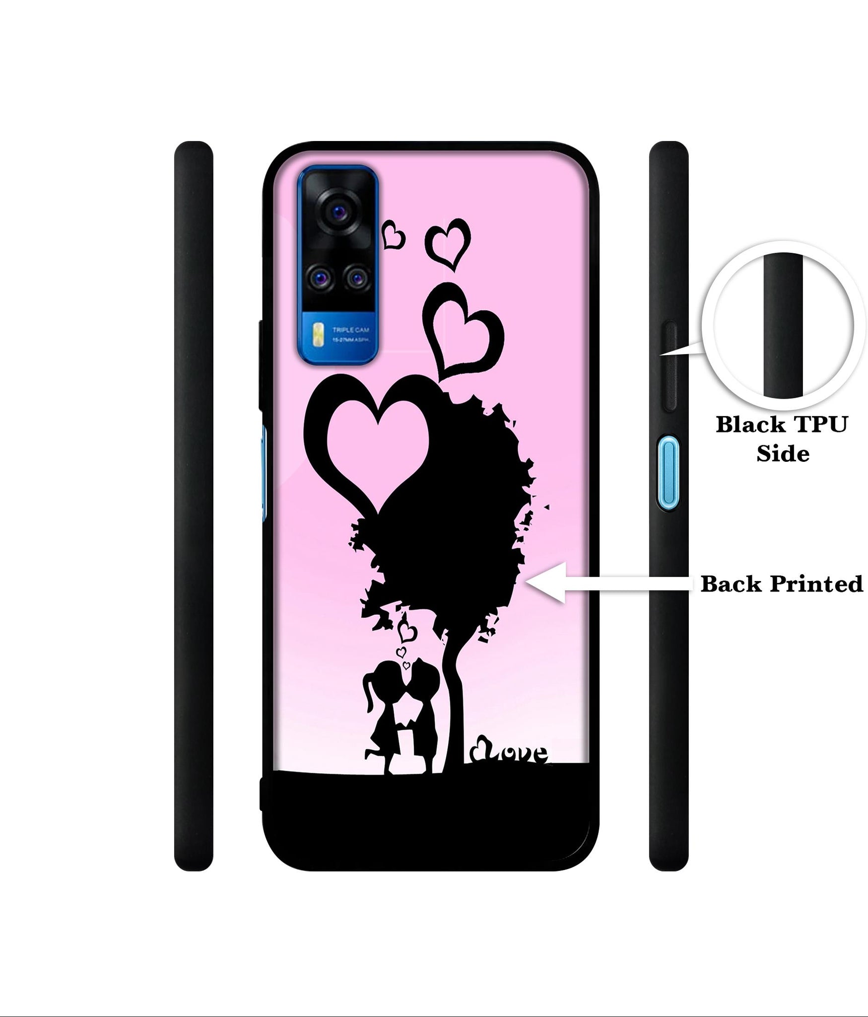 Sweet Love Designer 2D Printed Back Case Cover for Vivo Y51 (2020) 4G / Y51A 4G / Y31 4G / Y53s 4G