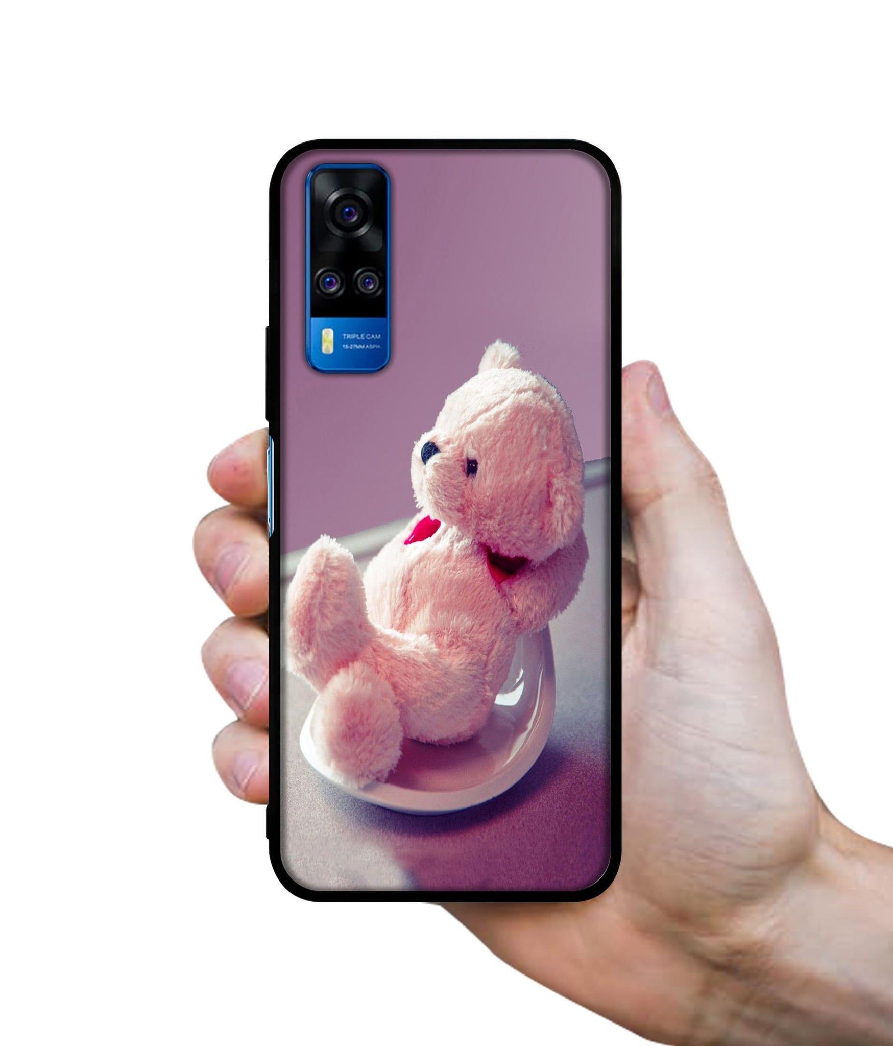 Cute Teddy Bear Designer 2D Printed Back Case Cover for Vivo Y51 (2020) 4G / Y51A 4G / Y31 4G / Y53s 4G