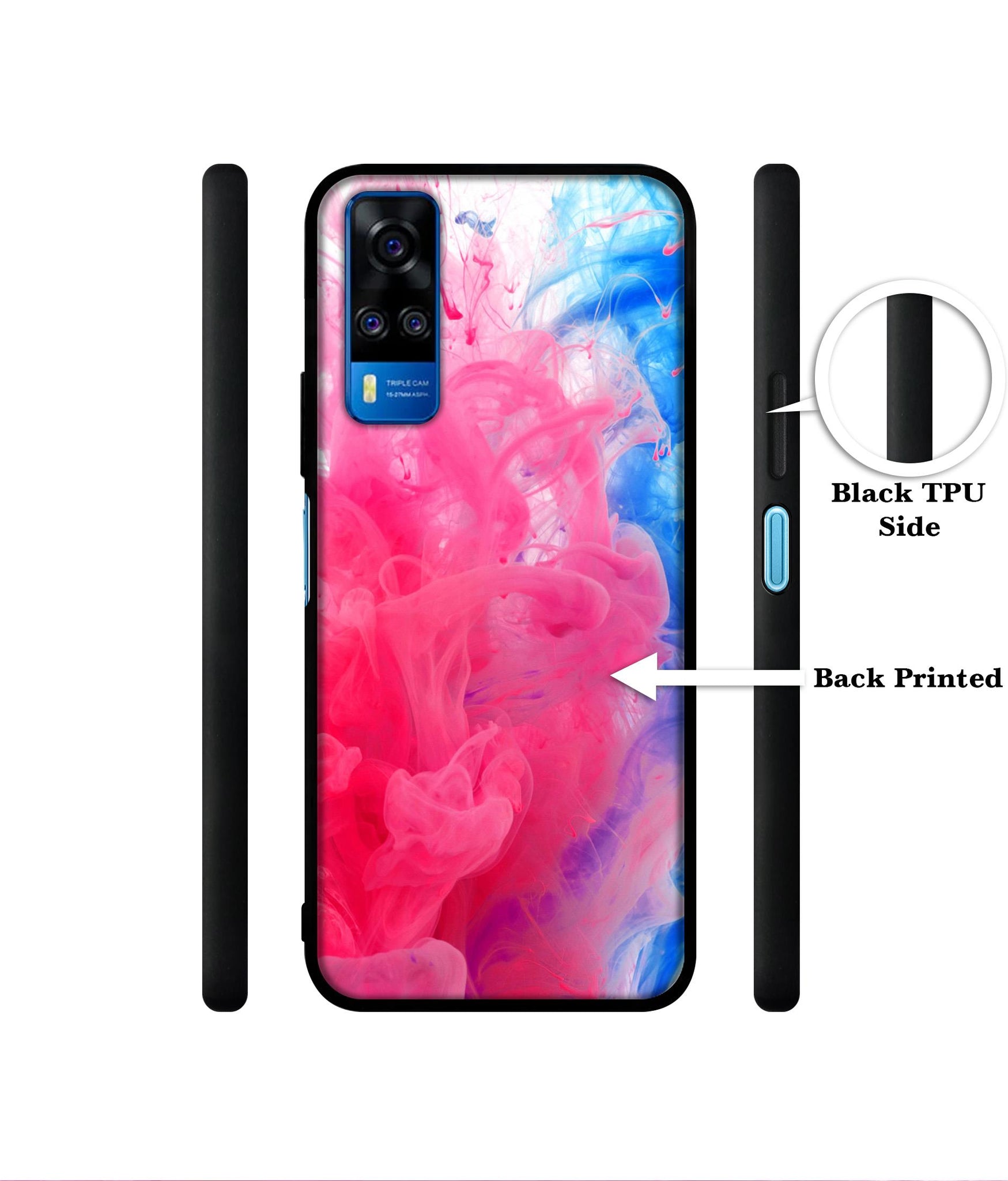 Fractal Paint Designer 2D Printed Back Case Cover for Vivo Y51 (2020) 4G / Y51A 4G / Y31 4G / Y53s 4G