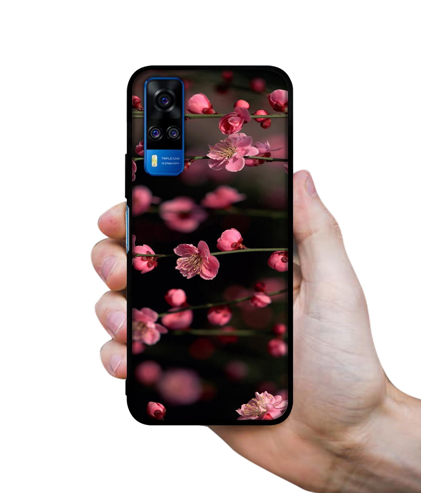 Pink Flowers Designer 2D Printed Back Case Cover for Vivo Y51 (2020) 4G / Y51A 4G / Y31 4G / Y53s 4G