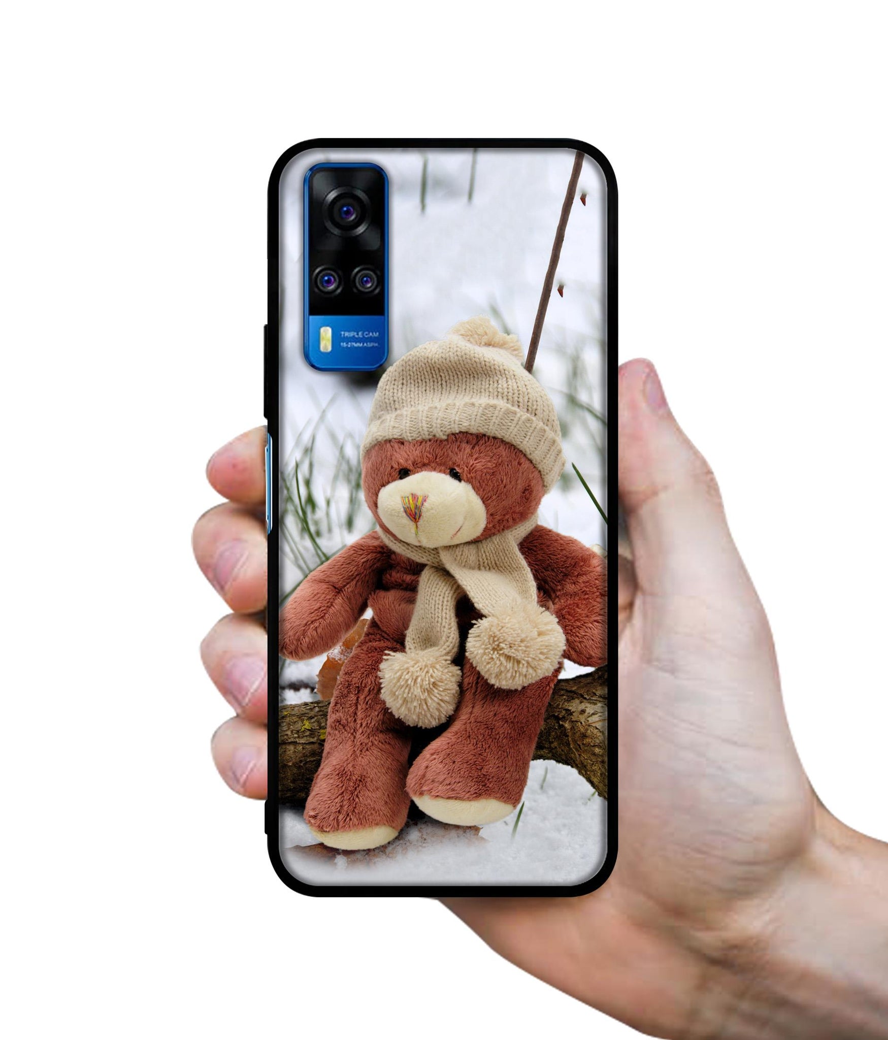 Woolen Bear Designer 2D Printed Back Case Cover for Vivo Y51 (2020) 4G / Y51A 4G / Y31 4G / Y53s 4G
