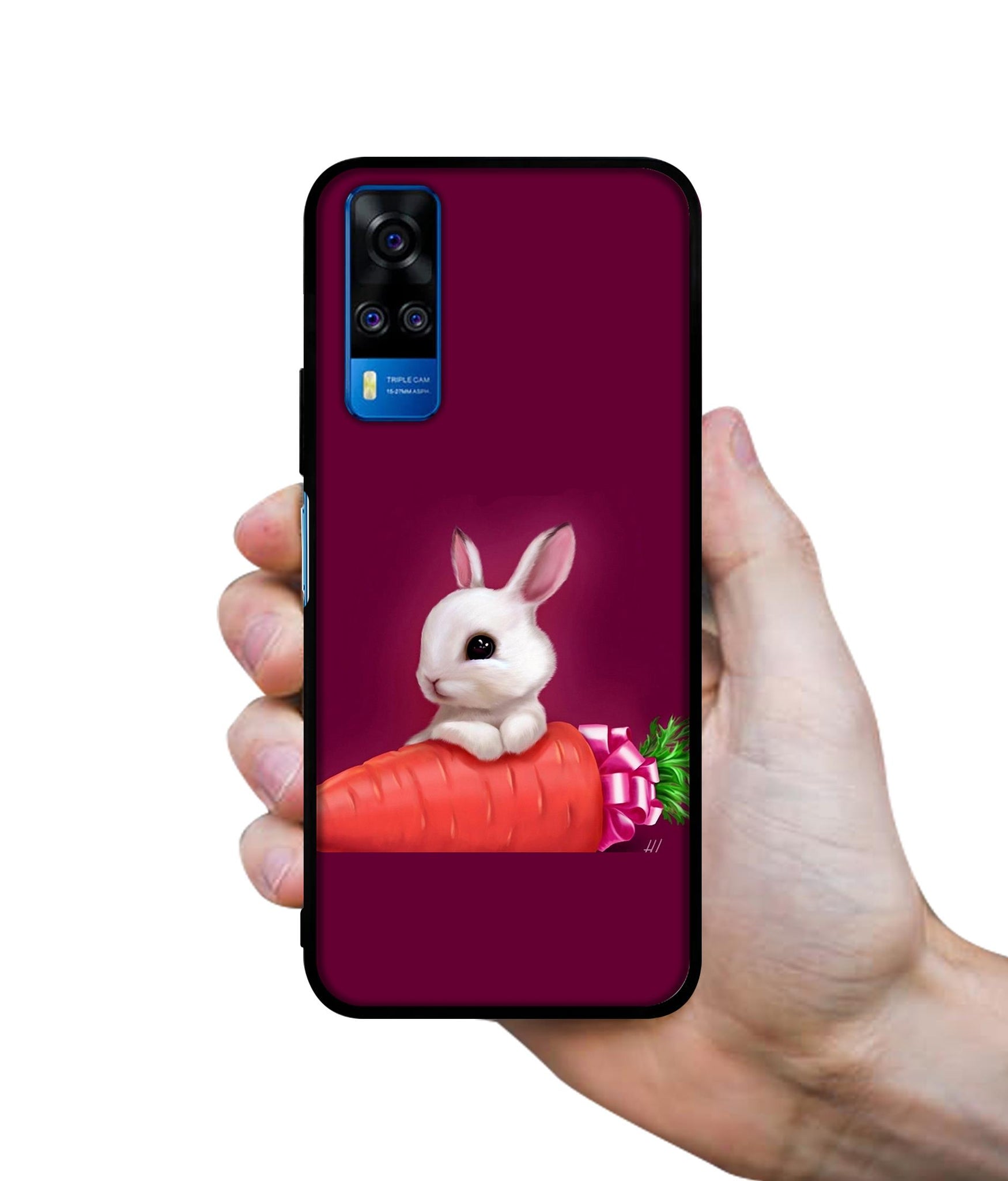 Bunny With Carrot Designer 2D Printed Back Case Cover for Vivo Y51 (2020) 4G / Y51A 4G / Y31 4G / Y53s 4G