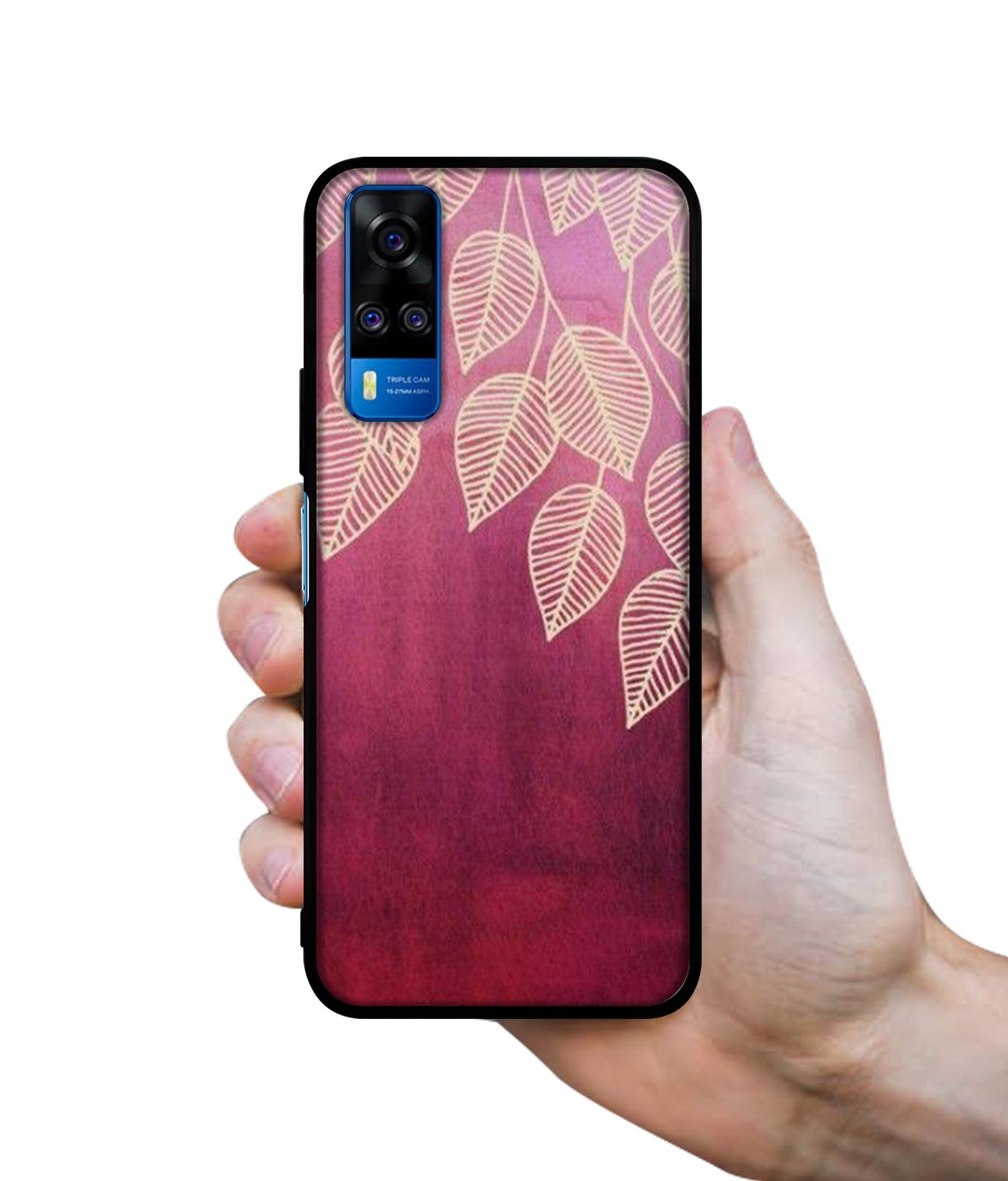 Leaf Pattern Designer 2D Printed Back Case Cover for Vivo Y51 (2020) 4G / Y51A 4G / Y31 4G / Y53s 4G
