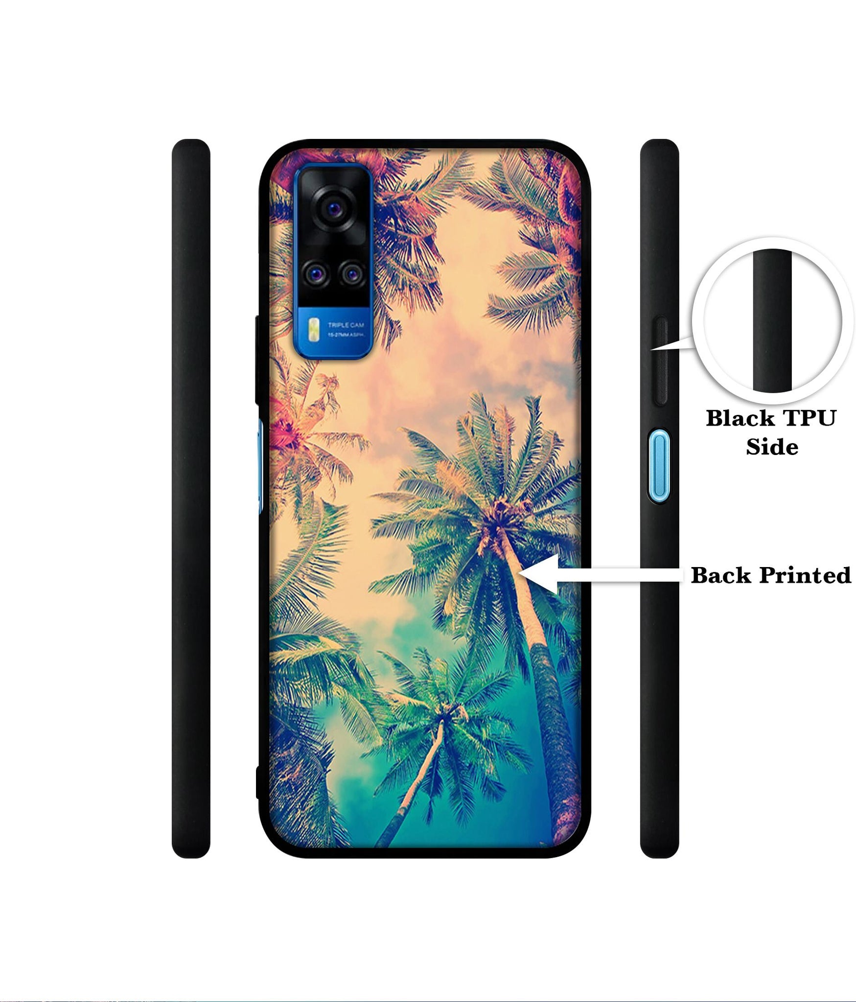 Trees Designer 2D Printed Back Case Cover for Vivo Y51 (2020) 4G / Y51A 4G / Y31 4G / Y53s 4G