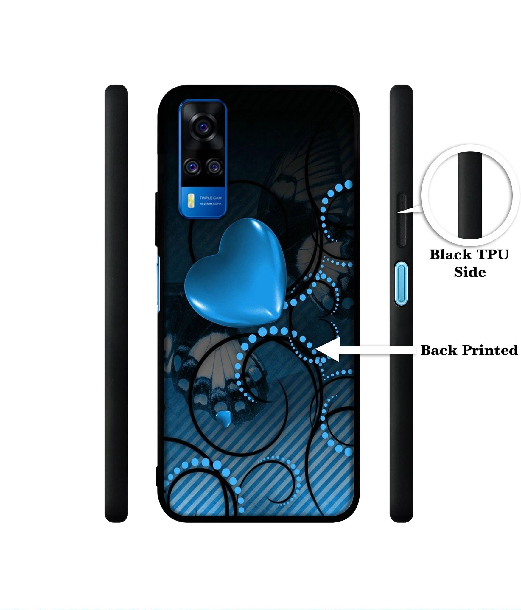 Hart Designer 2D Printed Back Case Cover for Vivo Y51 (2020) 4G / Y51A 4G / Y31 4G / Y53s 4G