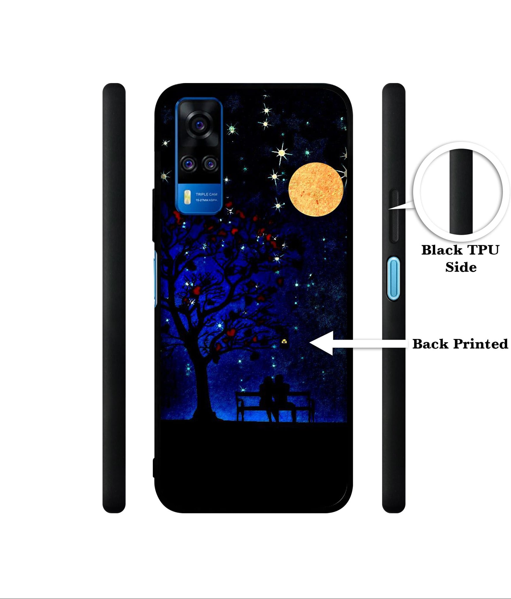 Blue Sky Designer 2D Printed Back Case Cover for Vivo Y51 (2020) 4G / Y51A 4G / Y31 4G / Y53s 4G