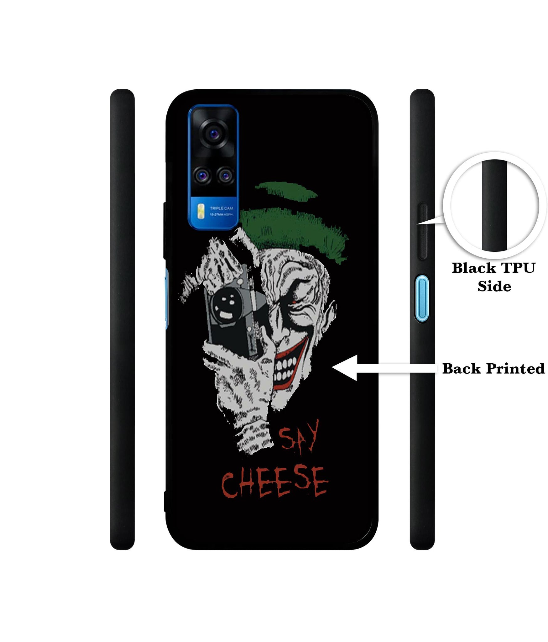 Joker Say Cheese Designer 2D Printed Back Case Cover for Vivo Y51 (2020) 4G / Y51A 4G / Y31 4G / Y53s 4G