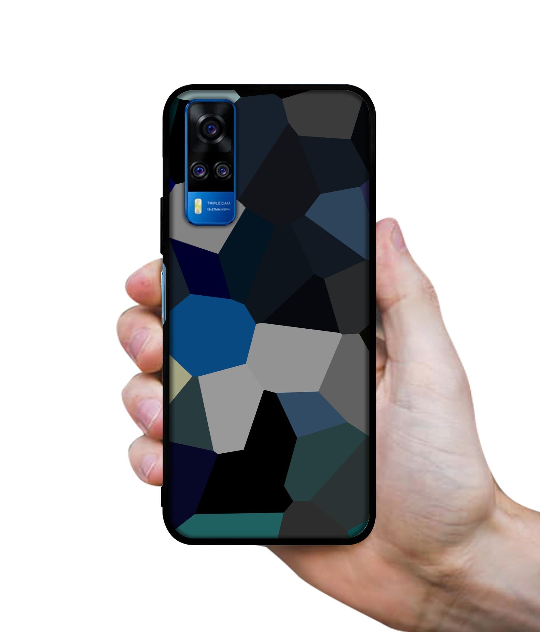 Mathematical Shape Designer 2D Printed Back Case Cover for Vivo Y51 (2020) 4G / Y51A 4G / Y31 4G / Y53s 4G