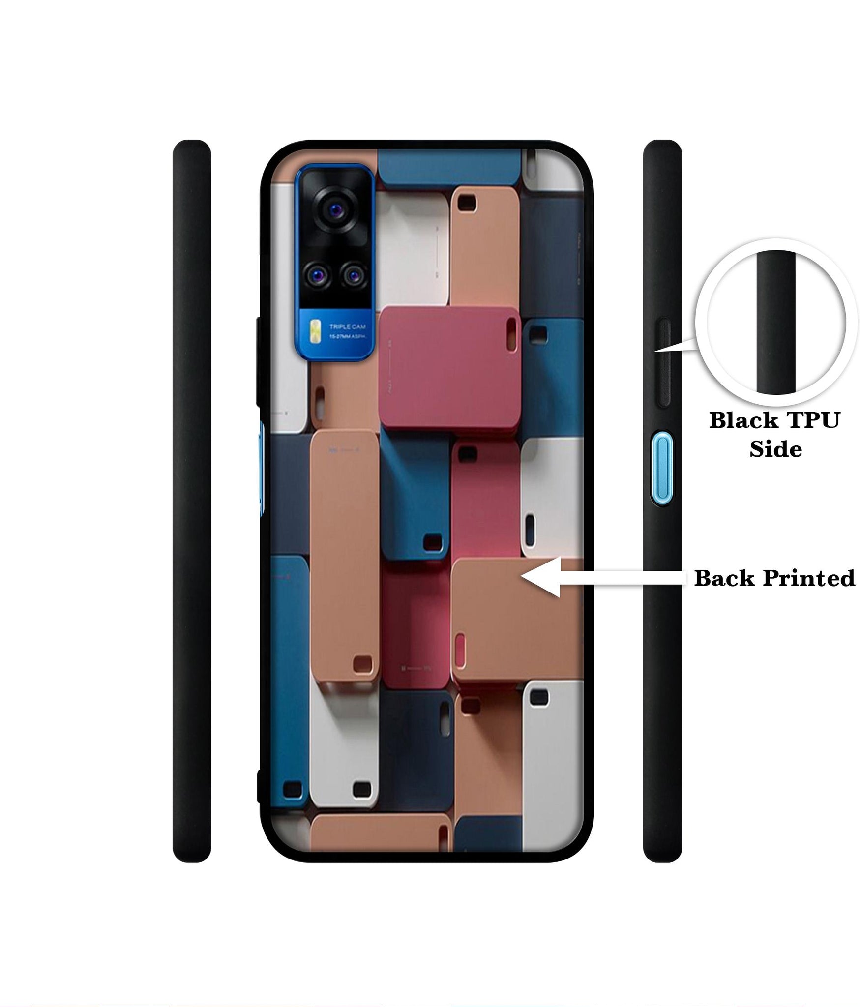 Mobile Cover Designer 2D Printed Back Case Cover for Vivo Y51 (2020) 4G / Y51A 4G / Y31 4G / Y53s 4G