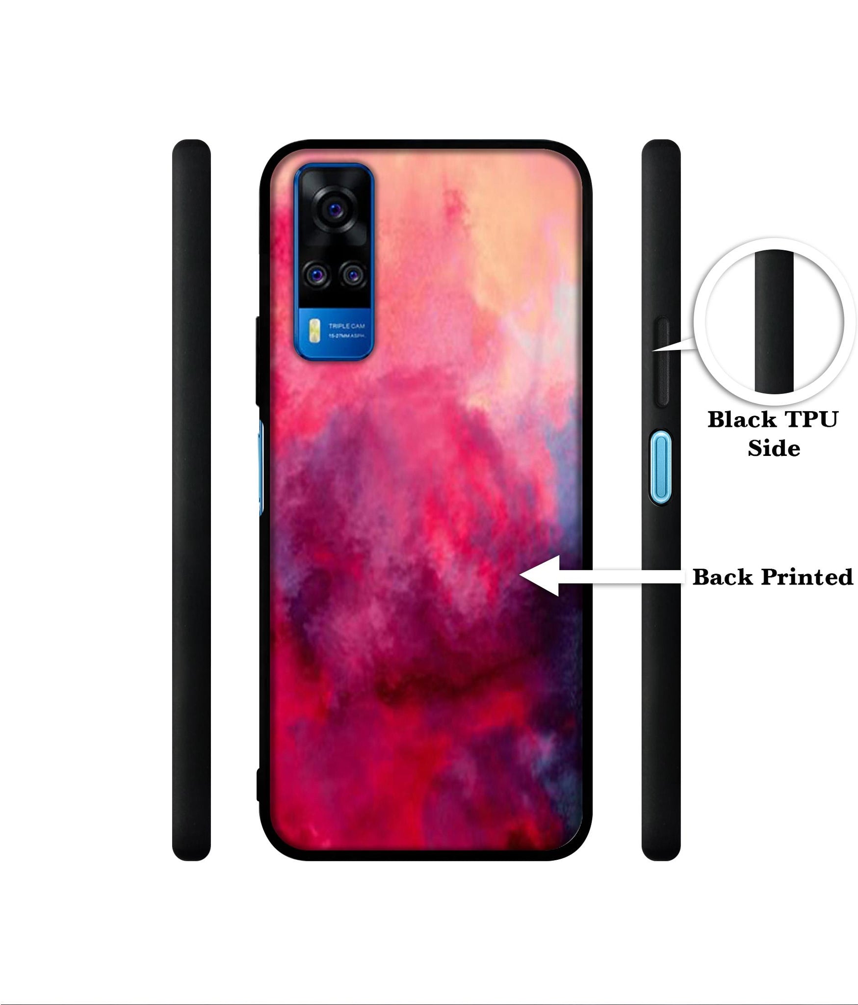 Holi Color Designer 2D Printed Back Case Cover for Vivo Y51 (2020) 4G / Y51A 4G / Y31 4G / Y53s 4G