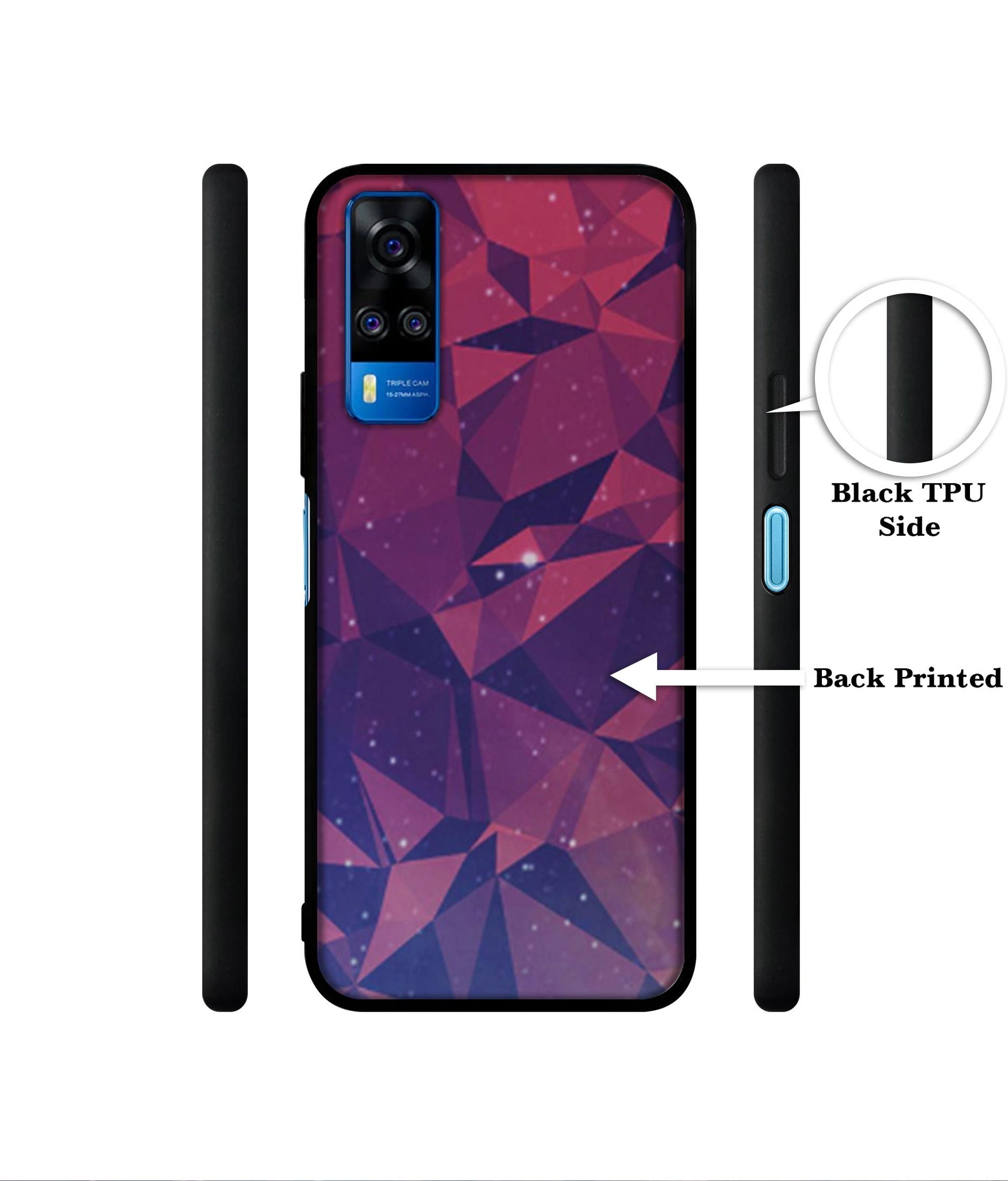 Bad Color Shape Designer 2D Printed Back Case Cover for Vivo Y51 (2020) 4G / Y51A 4G / Y31 4G / Y53s 4G