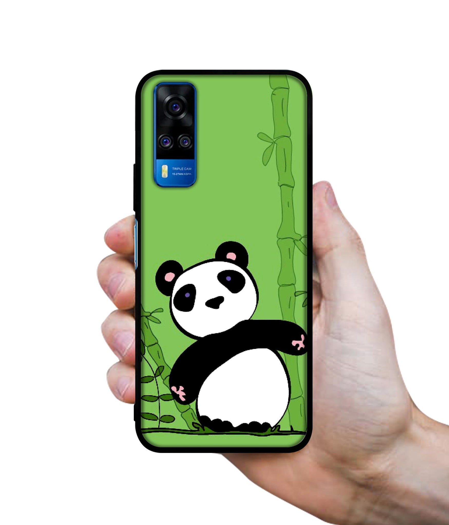 Panda with Bamboo Designer 2D Printed Back Case Cover for Vivo Y51 (2020) 4G / Y51A 4G / Y31 4G / Y53s 4G