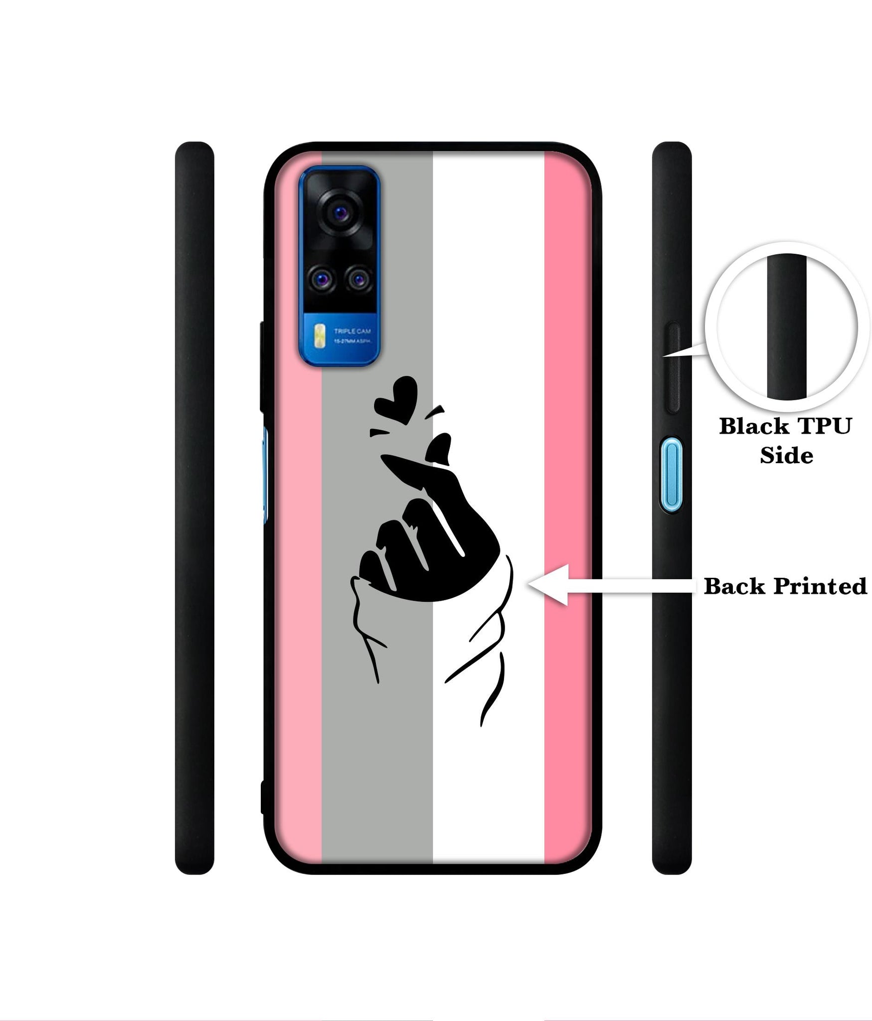 Cute Mini Love Designer 2D Printed Back Case Cover for Vivo Y51 (2020) 4G / Y51A 4G / Y31 4G / Y53s 4G