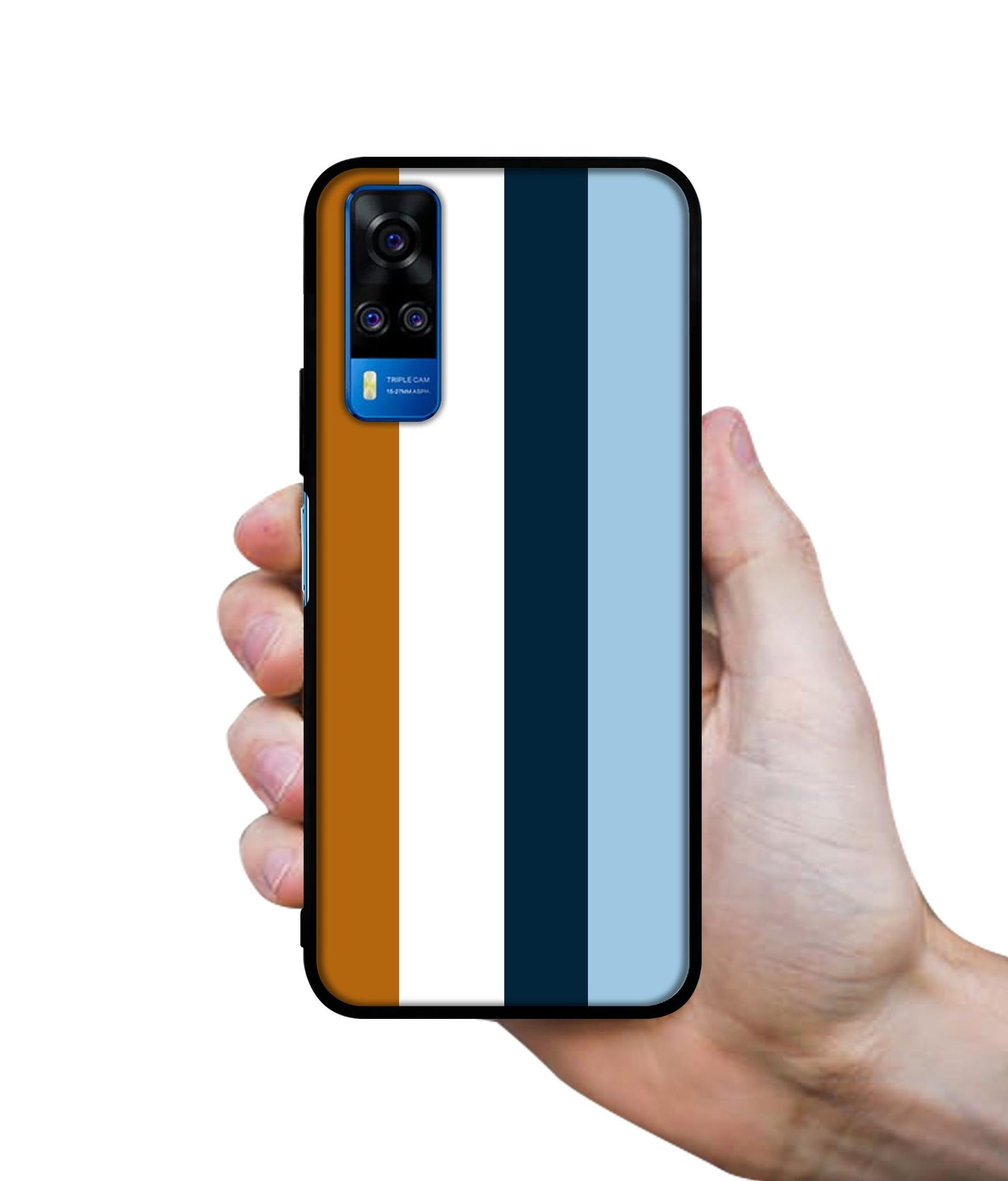 Color Stripes Designer 2D Printed Back Case Cover for Vivo Y51 (2020) 4G / Y51A 4G / Y31 4G / Y53s 4G