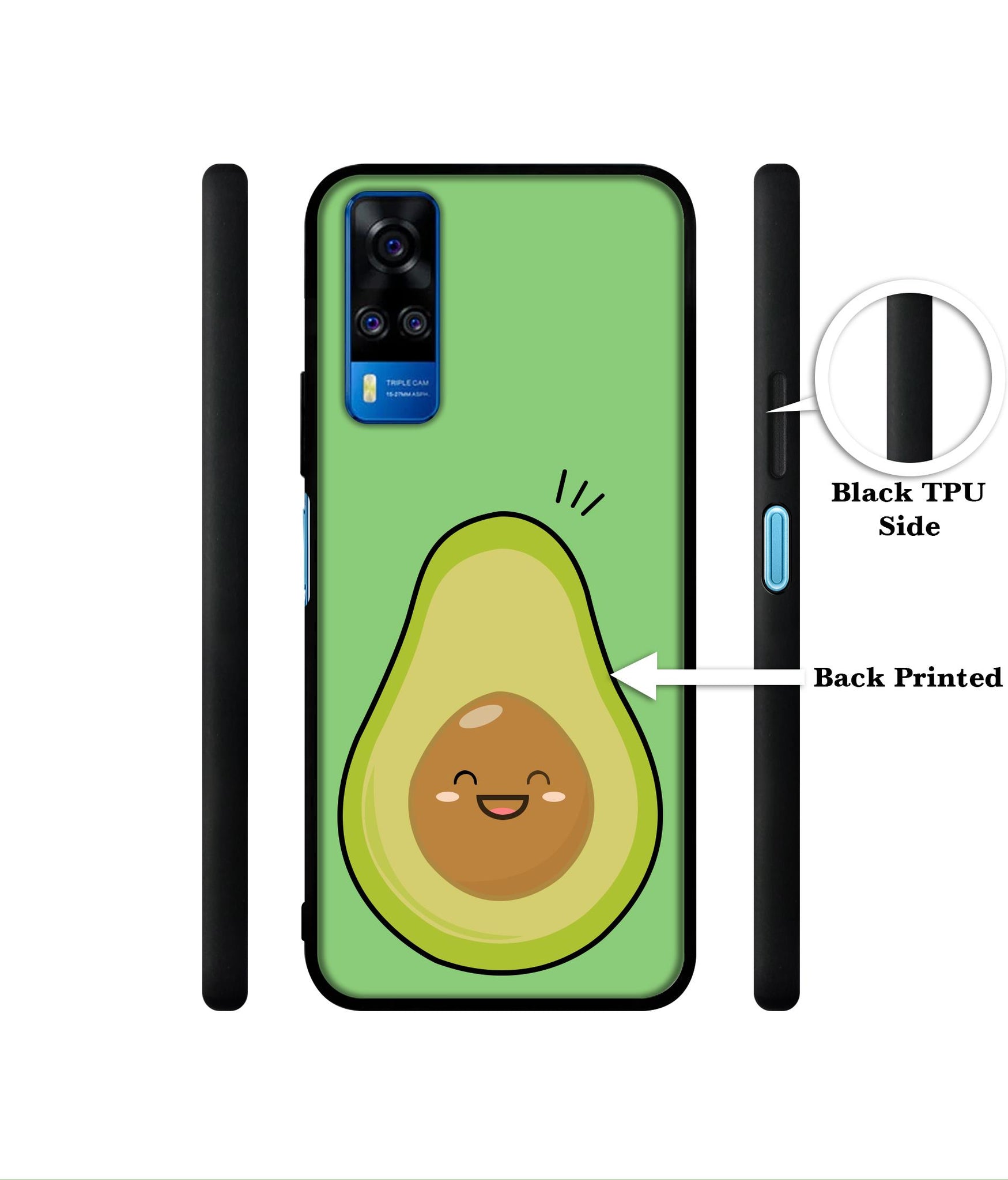 Avocados Designer 2D Printed Back Case Cover for Vivo Y51 (2020) 4G / Y51A 4G / Y31 4G / Y53s 4G