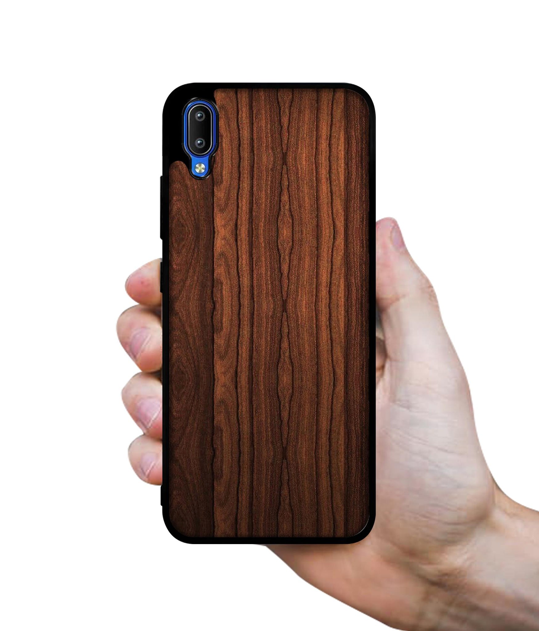 Brown Wooden Texture Designer 2D Printed Back Case Cover for Vivo Y91 4G / Y93 4G / Y95 4G