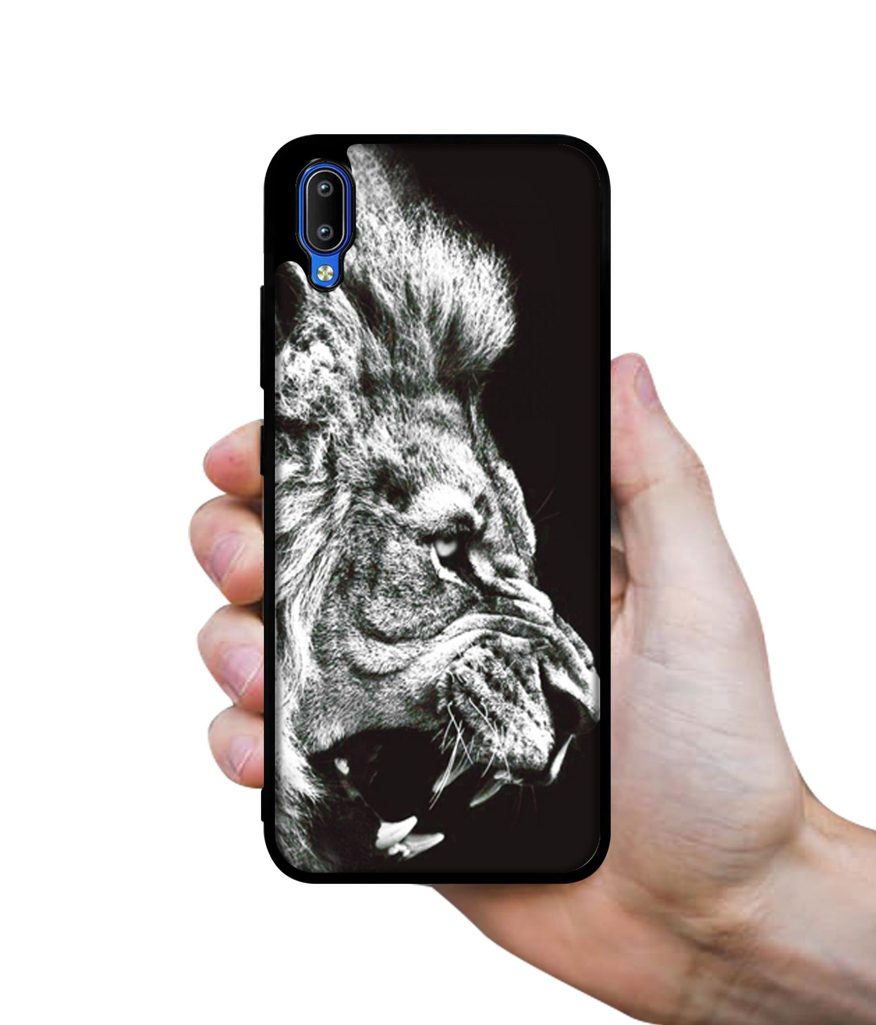 Angry Lion Designer 2D Printed Back Case Cover for Vivo Y91 4G / Y93 4G / Y95 4G