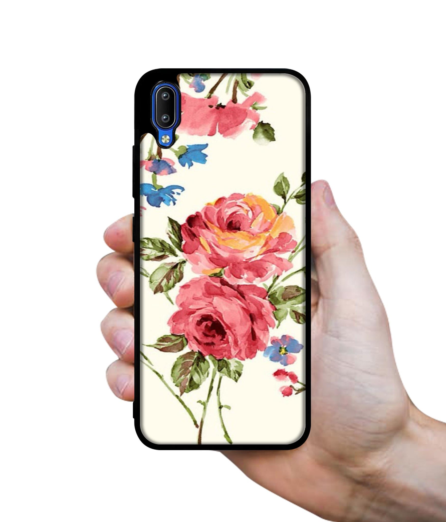 Vintage Painting Flower Designer 2D Printed Back Case Cover for Vivo Y91 4G / Y93 4G / Y95 4G