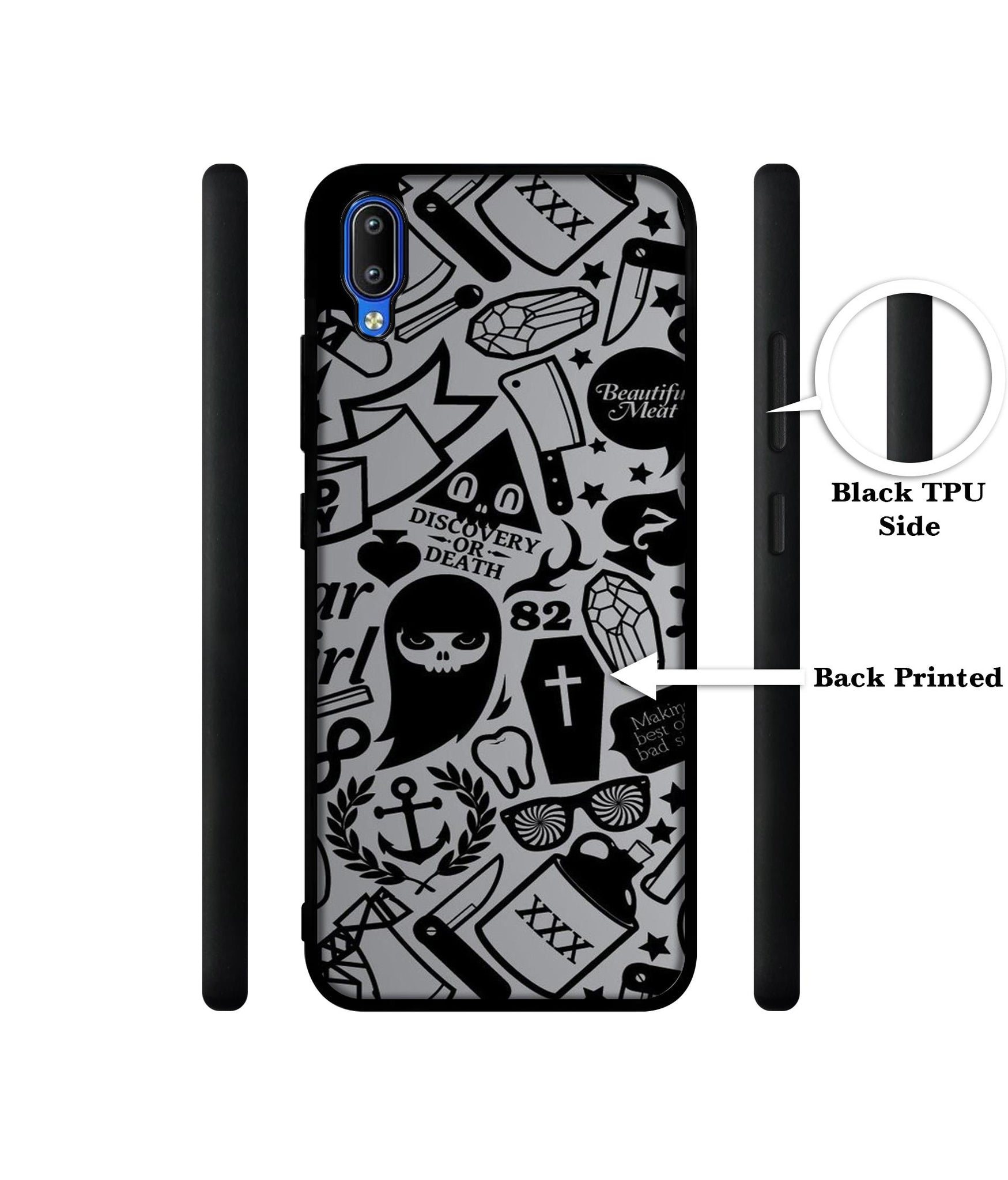 Discover Or Death Designer 2D Printed Back Case Cover for Vivo Y91 4G / Y93 4G / Y95 4G