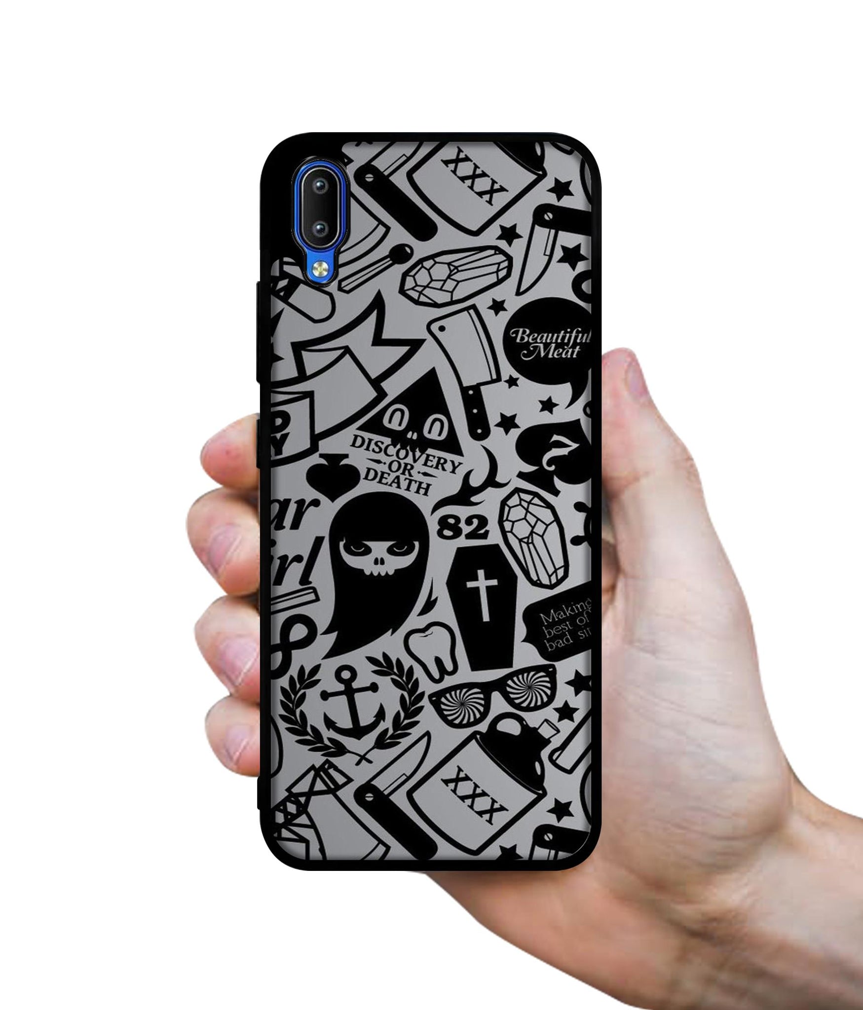 Discover Or Death Designer 2D Printed Back Case Cover for Vivo Y91 4G / Y93 4G / Y95 4G