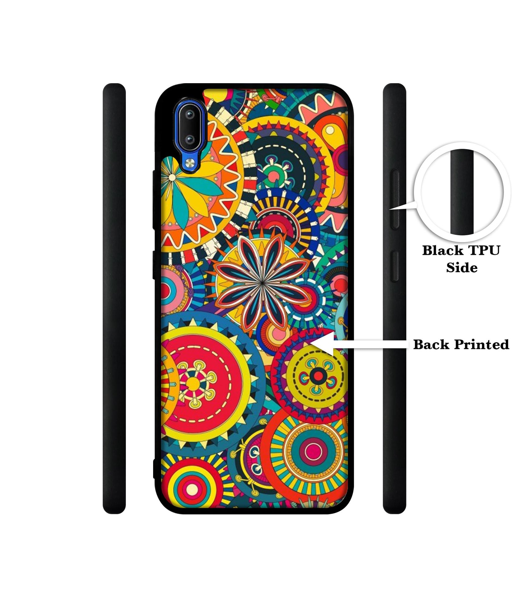 Ring Pattern Print Designer 2D Printed Back Case Cover for Vivo Y91 4G / Y93 4G / Y95 4G