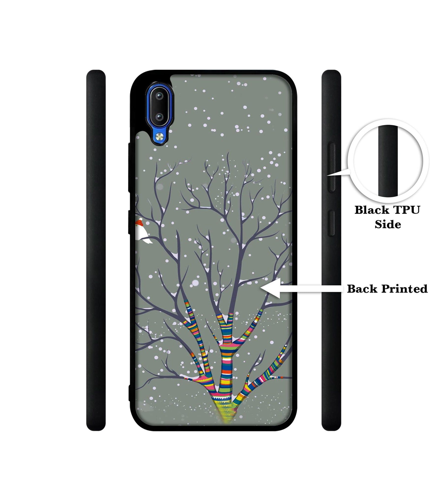 Winter Pattern Print Designer 2D Printed Back Case Cover for Vivo Y91 4G / Y93 4G / Y95 4G