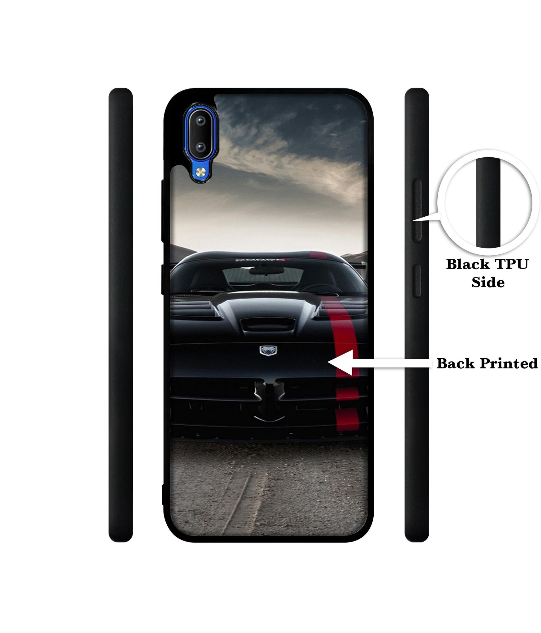 Sports Car Pattern Designer 2D Printed Back Case Cover for Vivo Y91 4G / Y93 4G / Y95 4G
