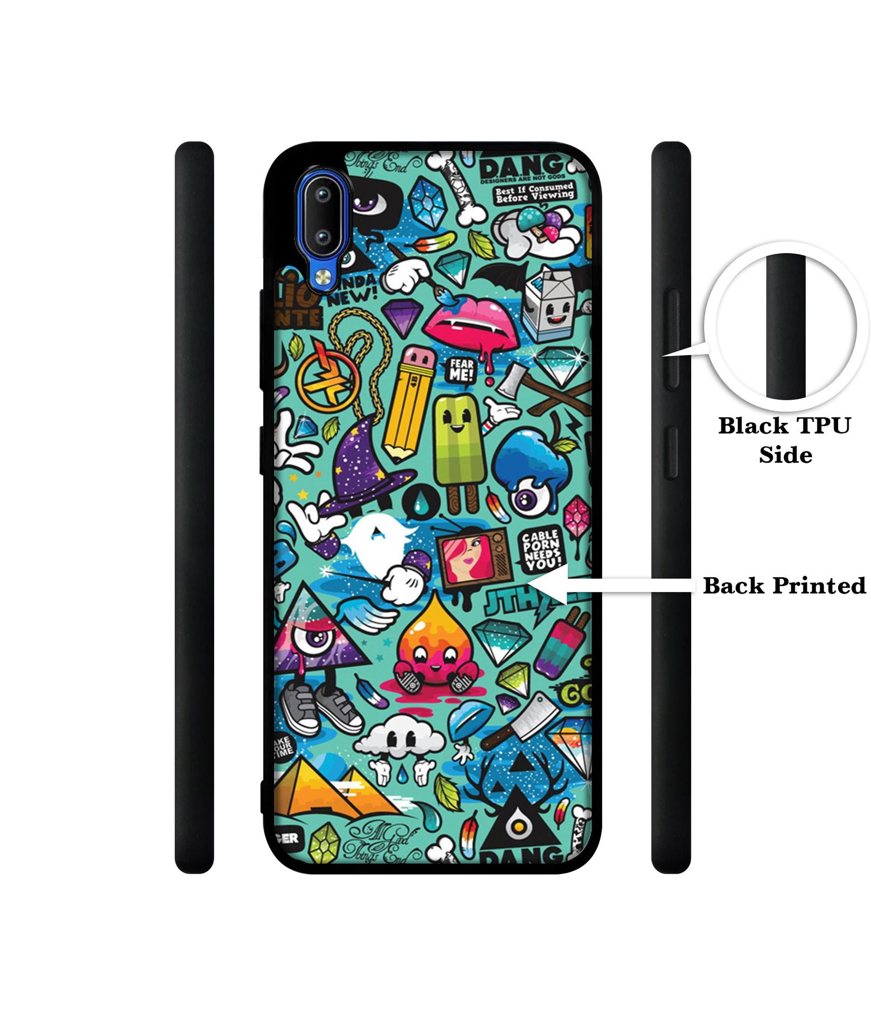 Crazy Designer 2D Printed Back Case Cover for Vivo Y91 4G / Y93 4G / Y95 4G