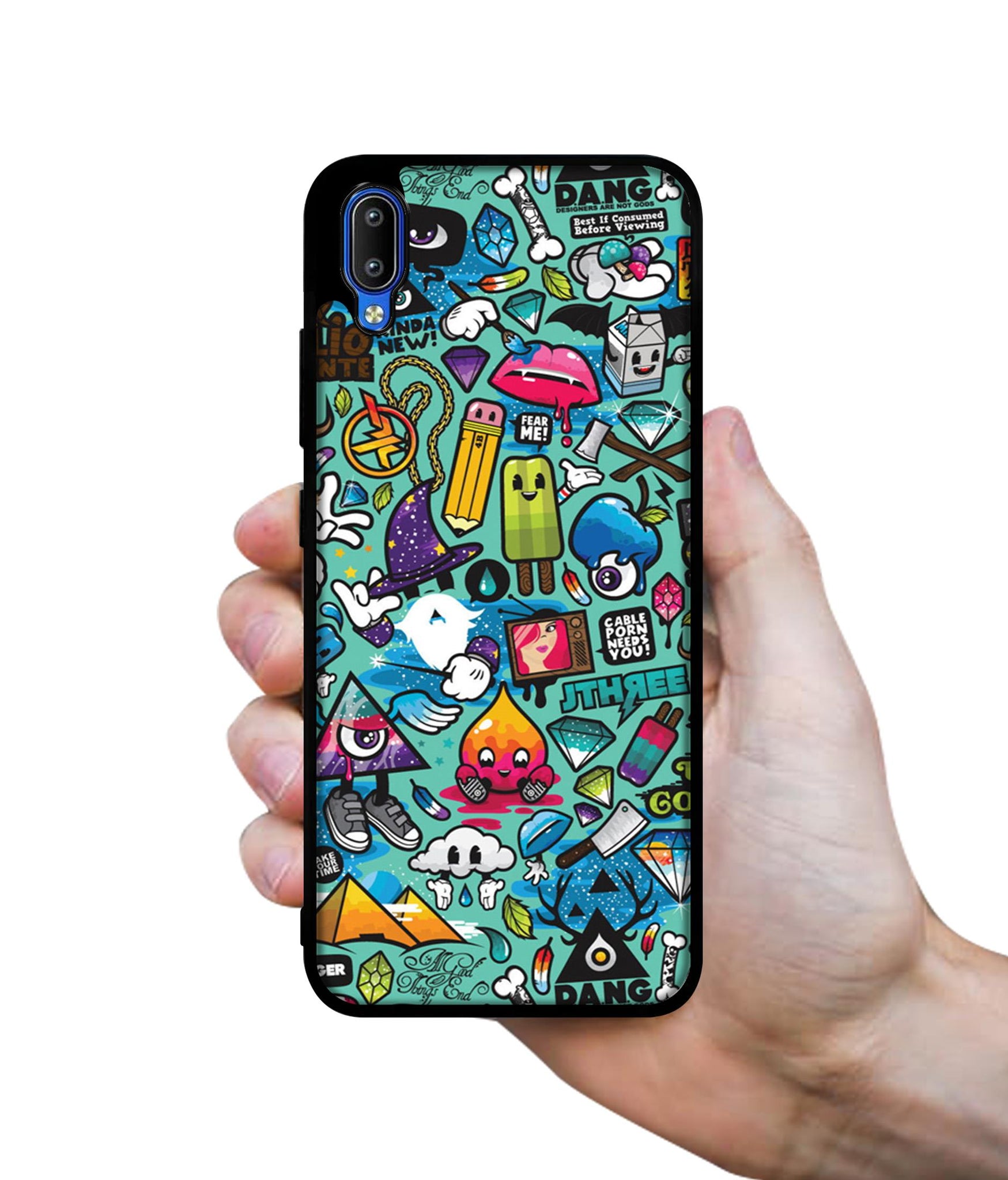Crazy Designer 2D Printed Back Case Cover for Vivo Y91 4G / Y93 4G / Y95 4G