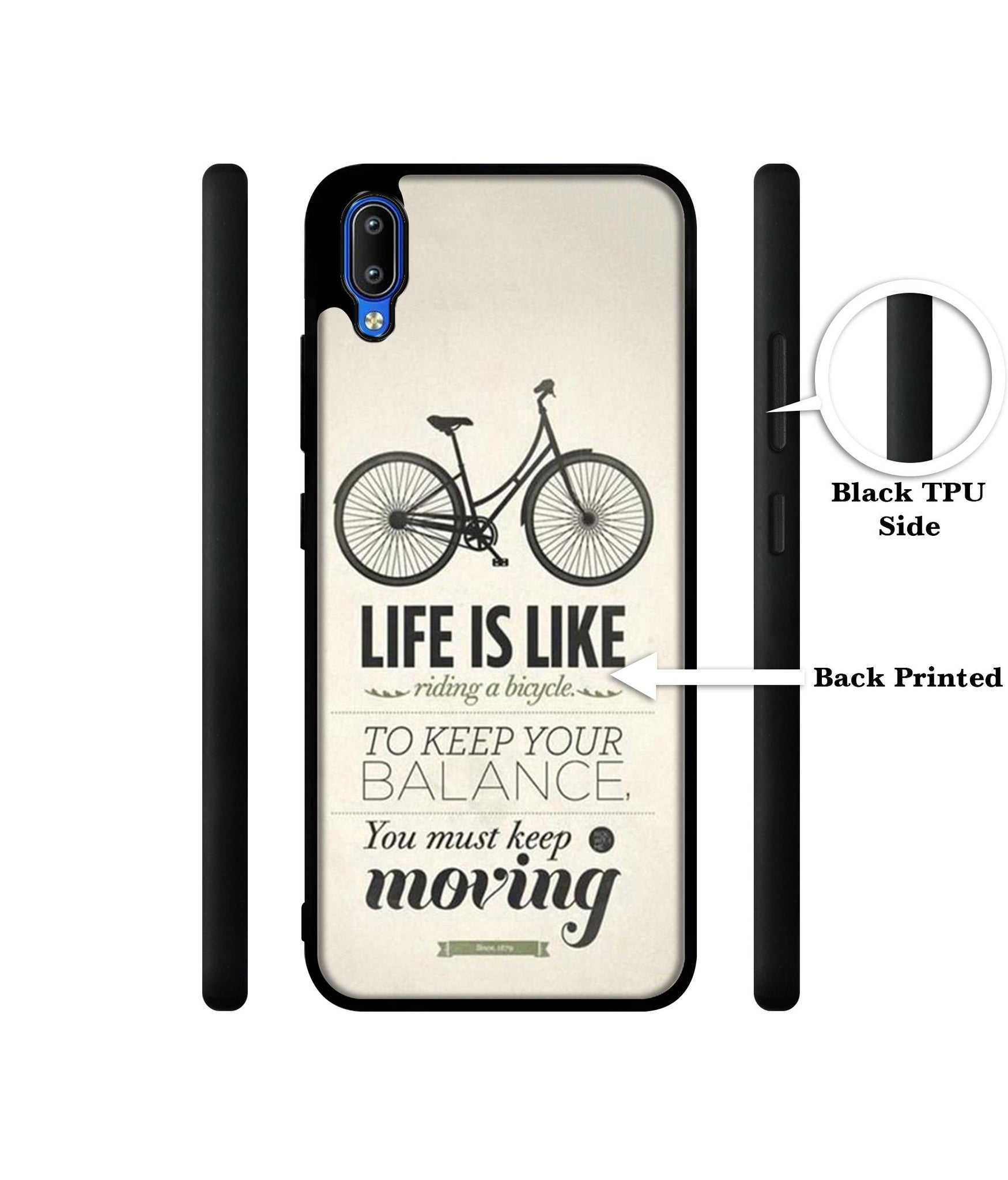 Life is Like Moving Designer 2D Printed Back Case Cover for Vivo Y91 4G / Y93 4G / Y95 4G