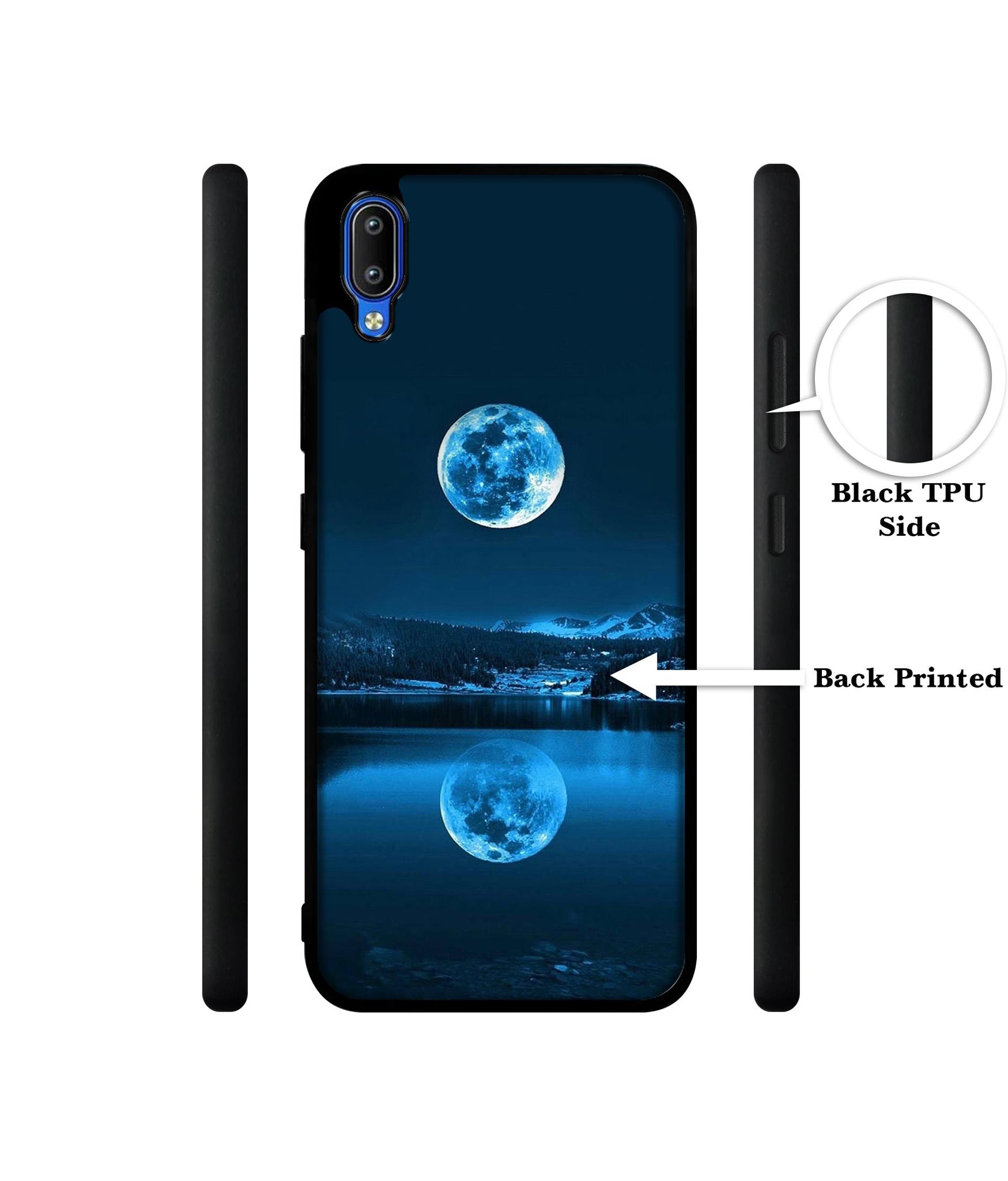 Moon Pattern Print Designer 2D Printed Back Case Cover for Vivo Y91 4G / Y93 4G / Y95 4G