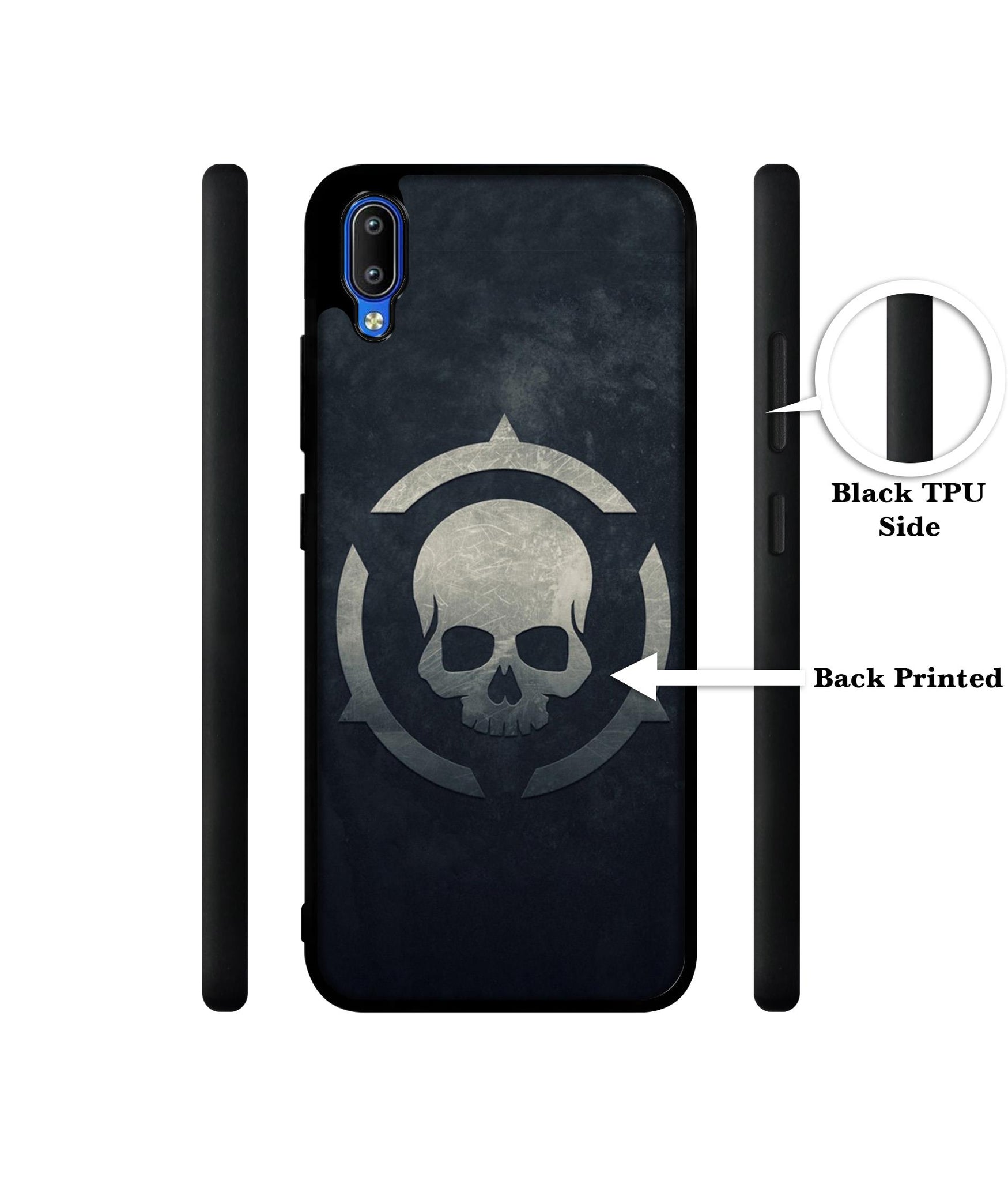 Skull Pattern Print Designer 2D Printed Back Case Cover for Vivo Y91 4G / Y93 4G / Y95 4G