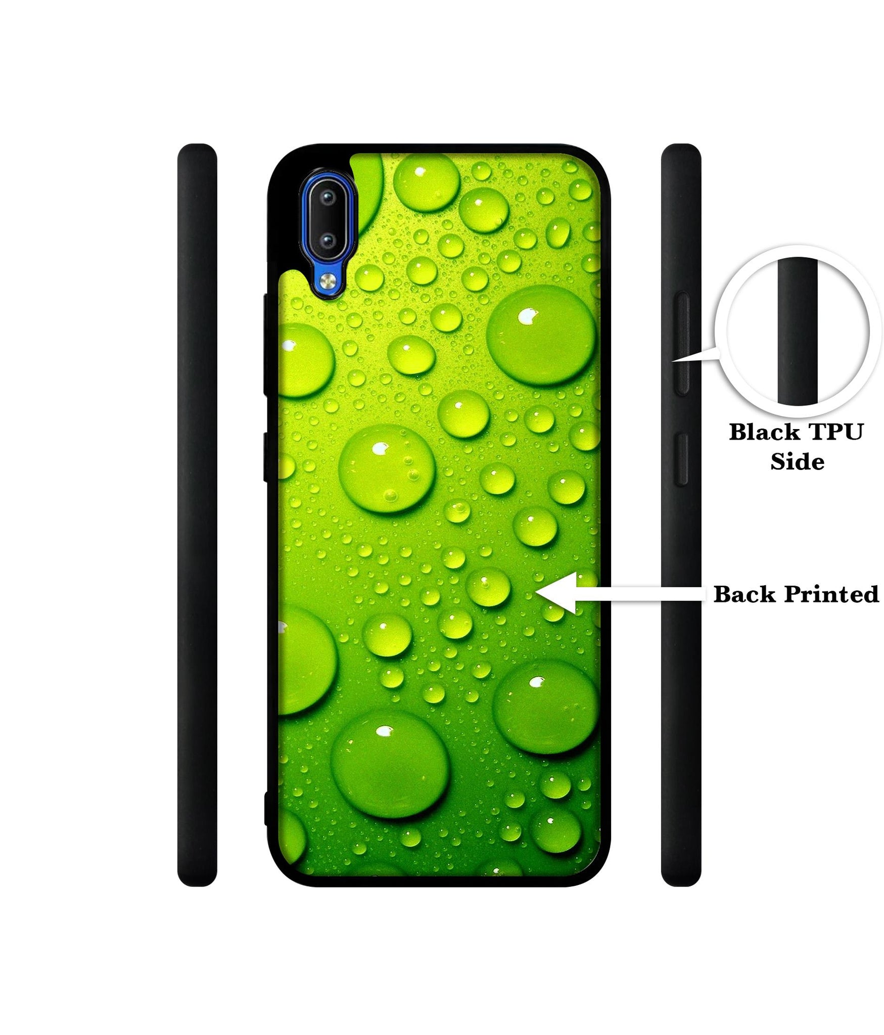 Green Bubbles Designer 2D Printed Back Case Cover for Vivo Y91 4G / Y93 4G / Y95 4G